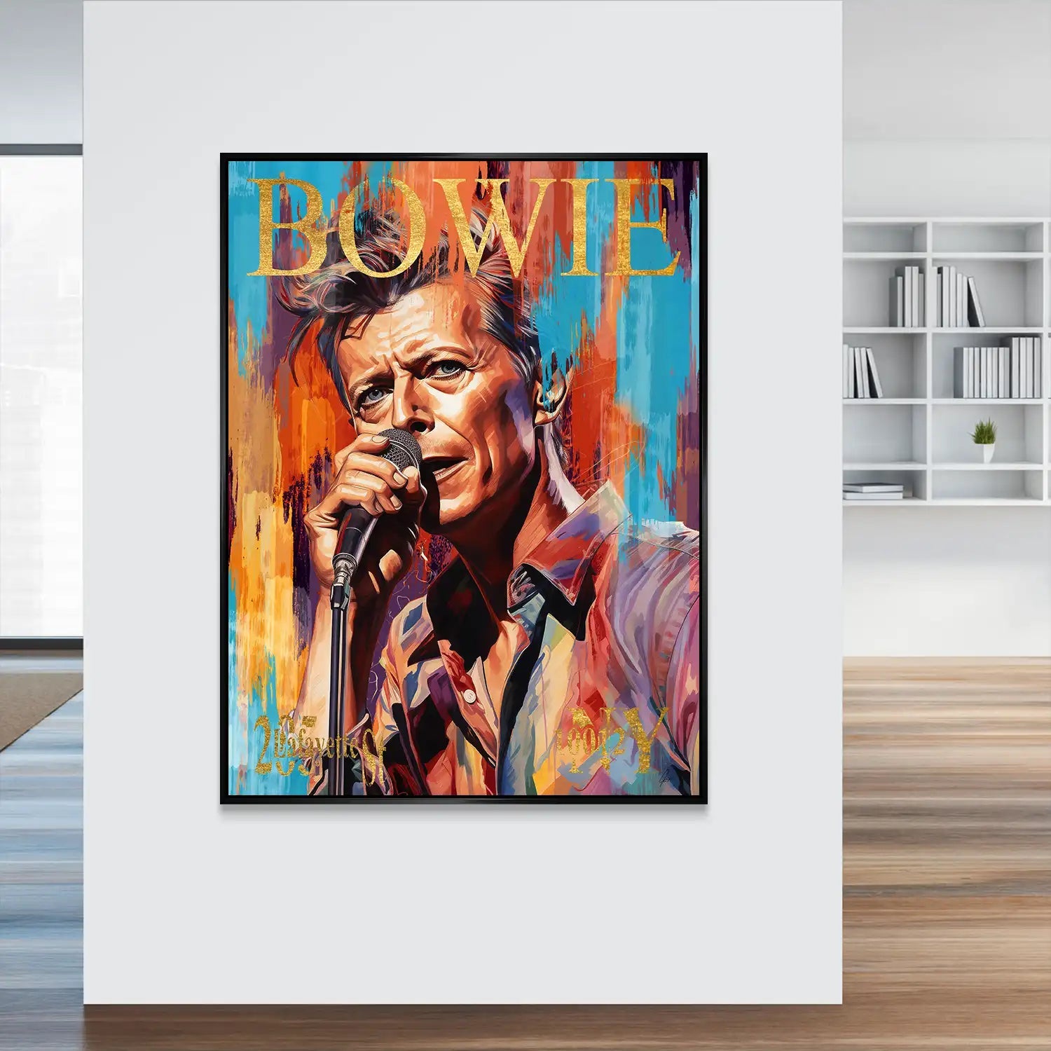 Bowie Abstrakt Style AluDibond Bild INGALERIE