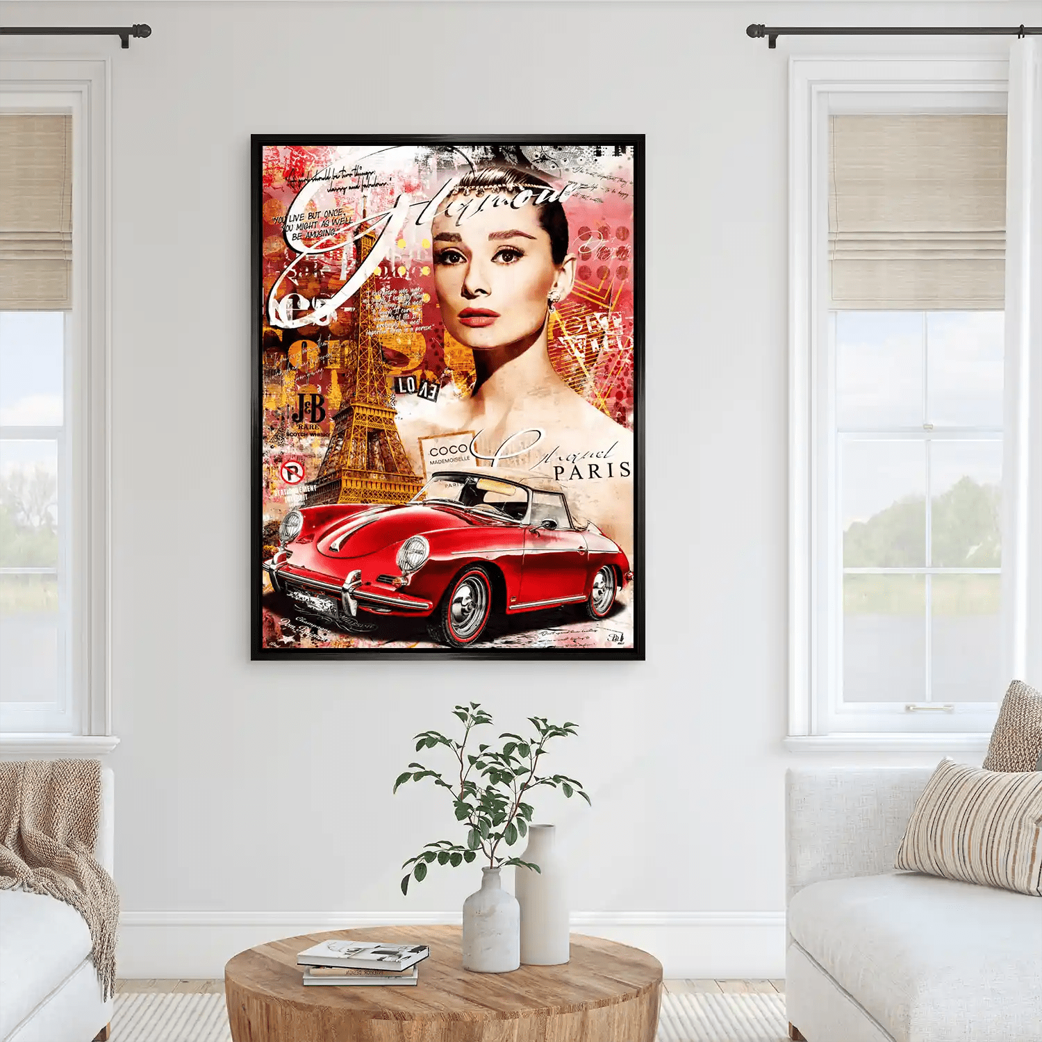 Audrey Paris Pop Art AluDibond Bild INGALERIE