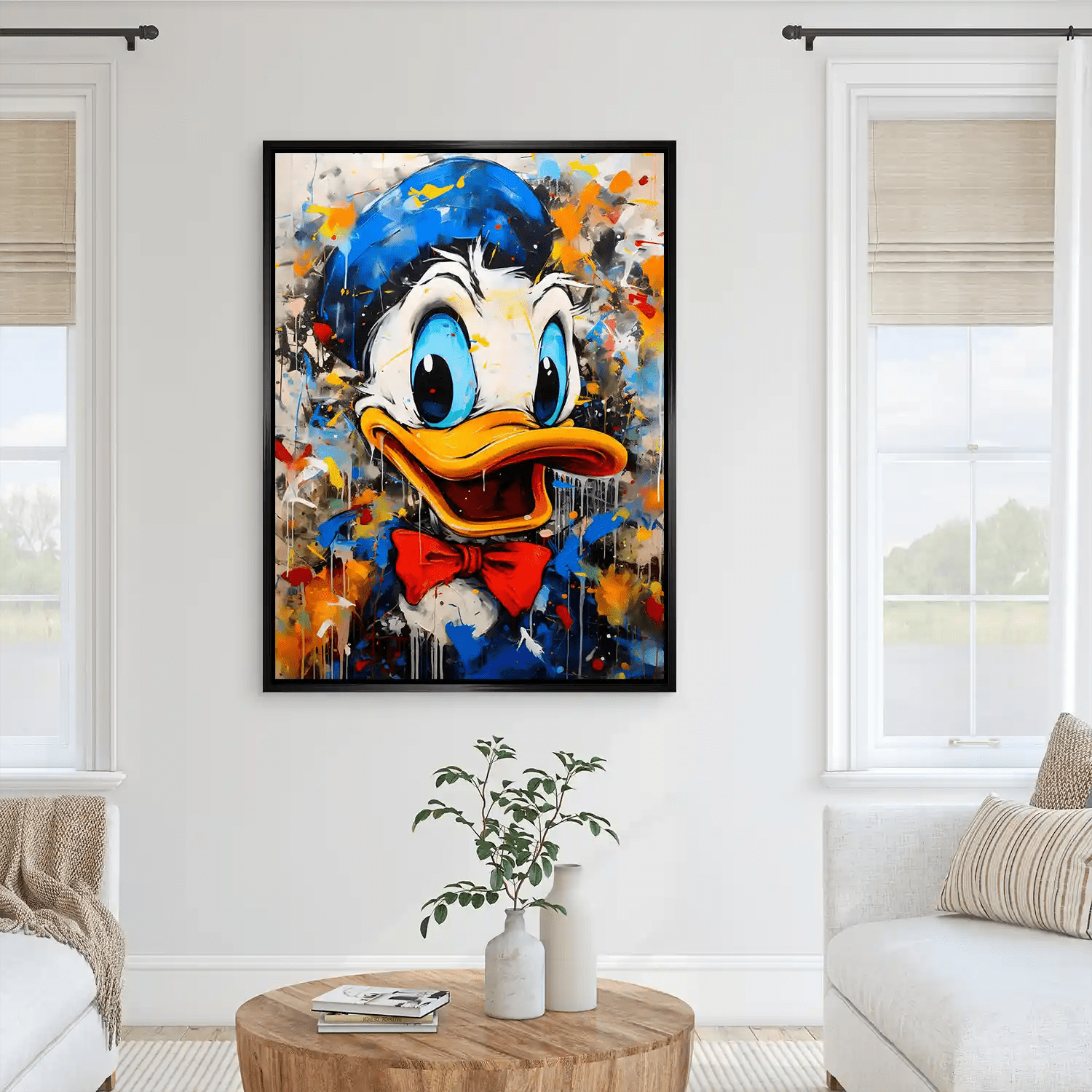 Donald Abstrakt Style AluDibond Bild INGALERIE