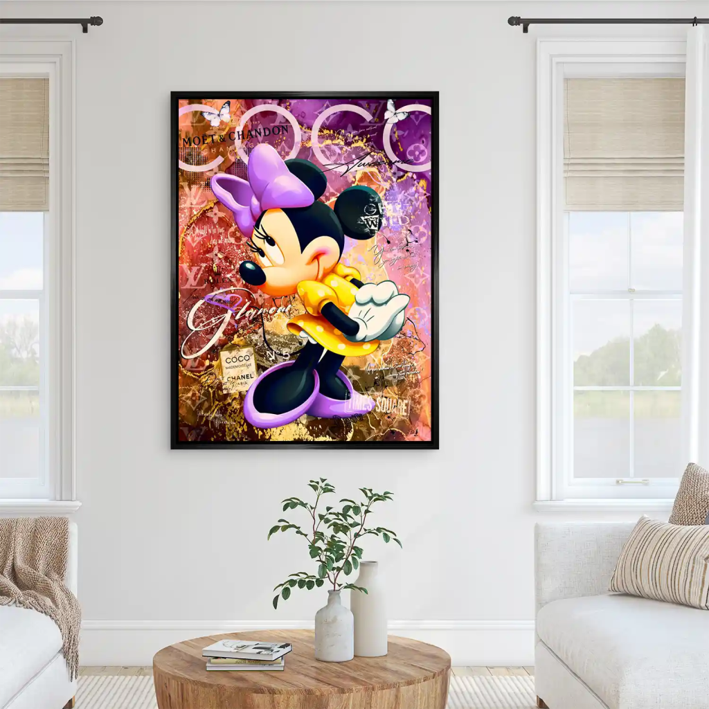 Minnie Maus Coco Pop Art AluDibond Bild INGALERIE