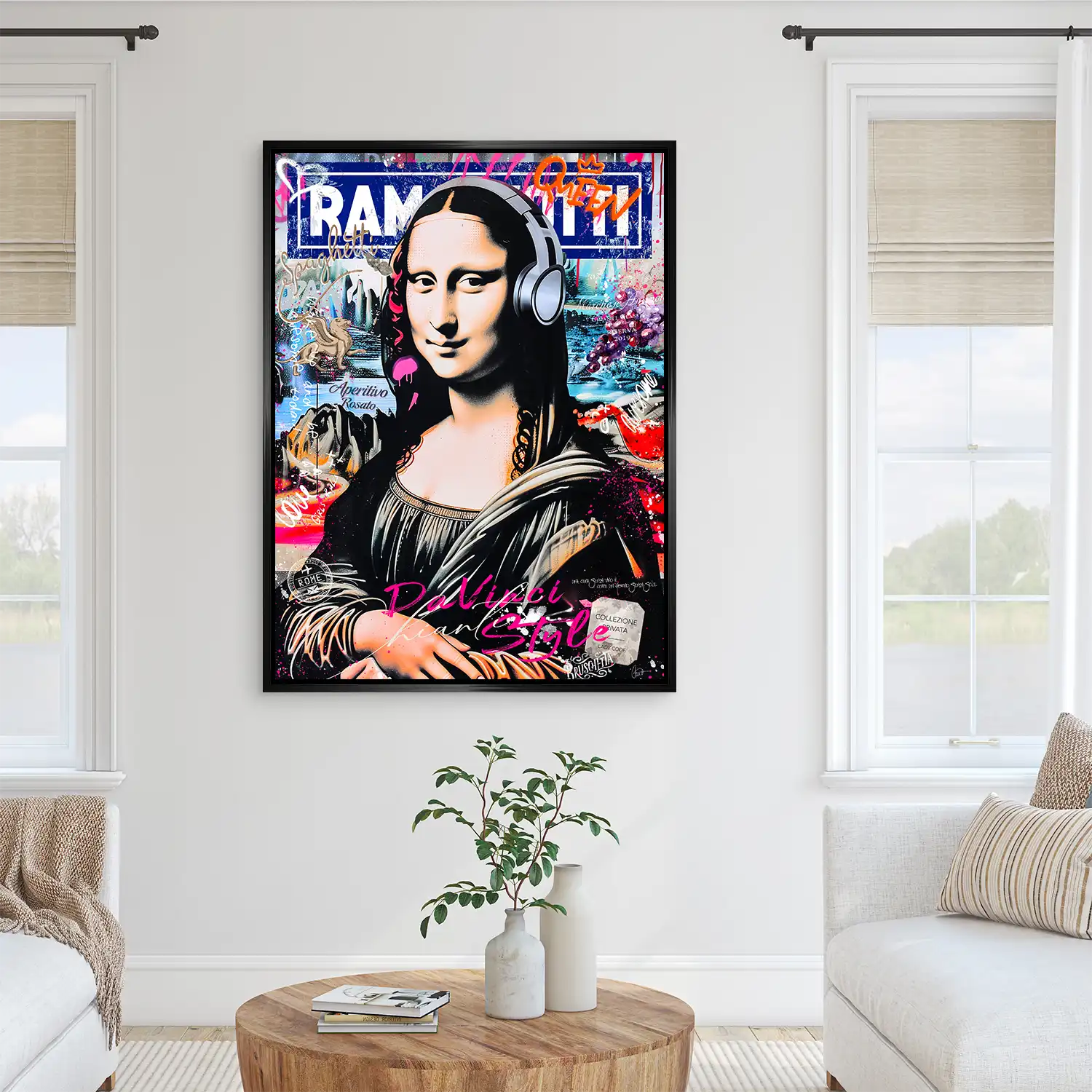 Mona Lisa Pop Art AluDibond Bild INGALERIE