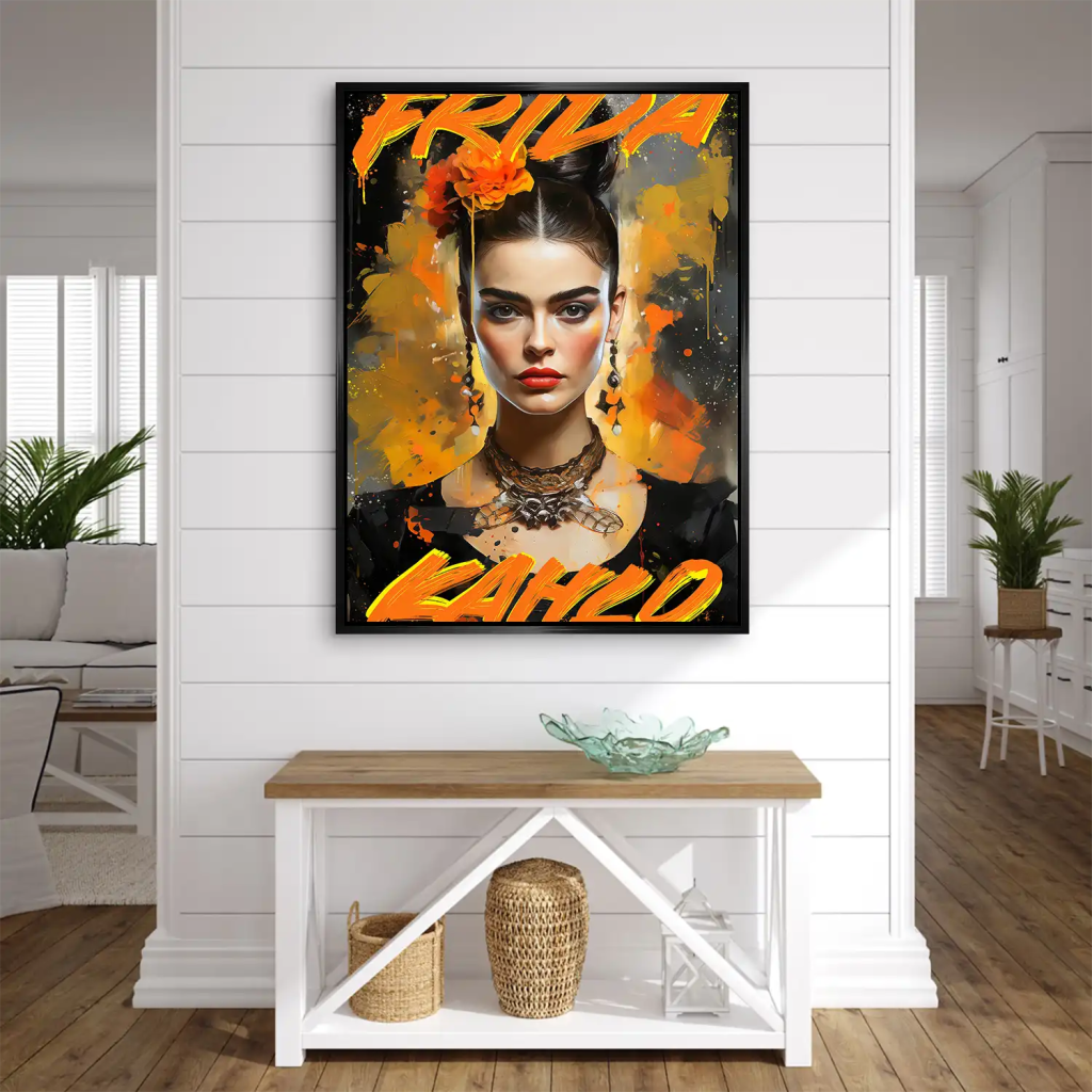 Frida Street Art AluDibond Bild INGALERIE