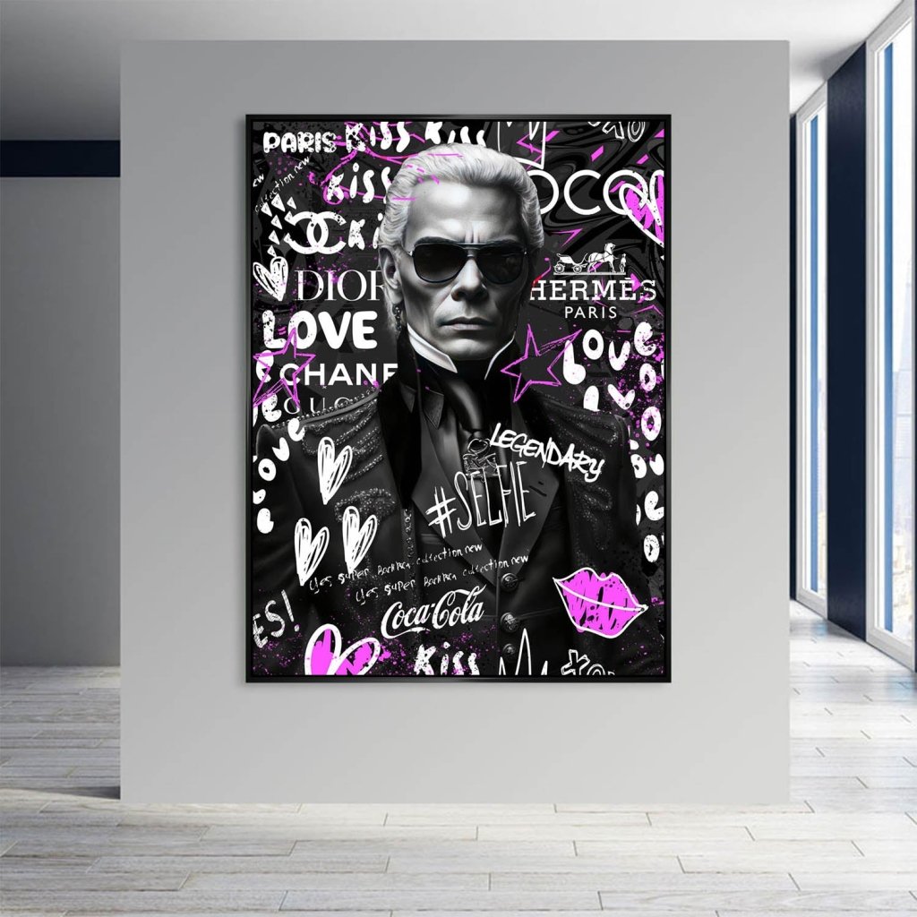 Karl Pop Art Style AluDibond Bild INGALERIE