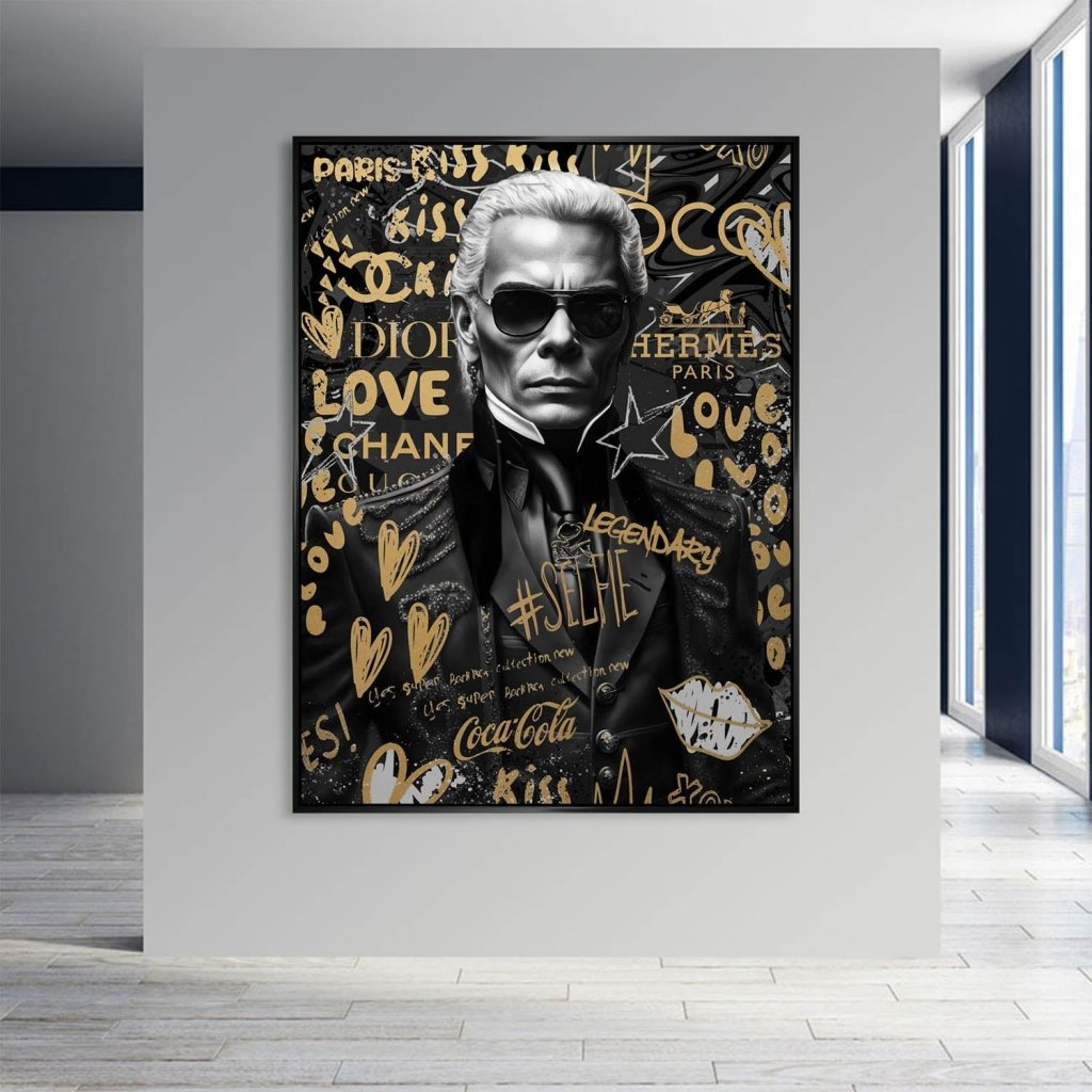 Karl Fashion Pop Art AluDibond Bild INGALERIE