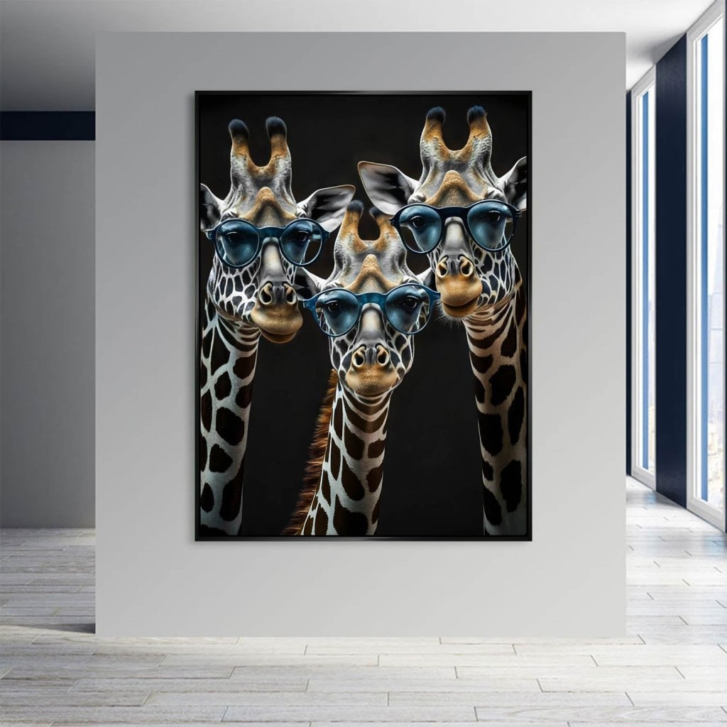 Die Drei Giraffen AluDibond Bild INGALERIE