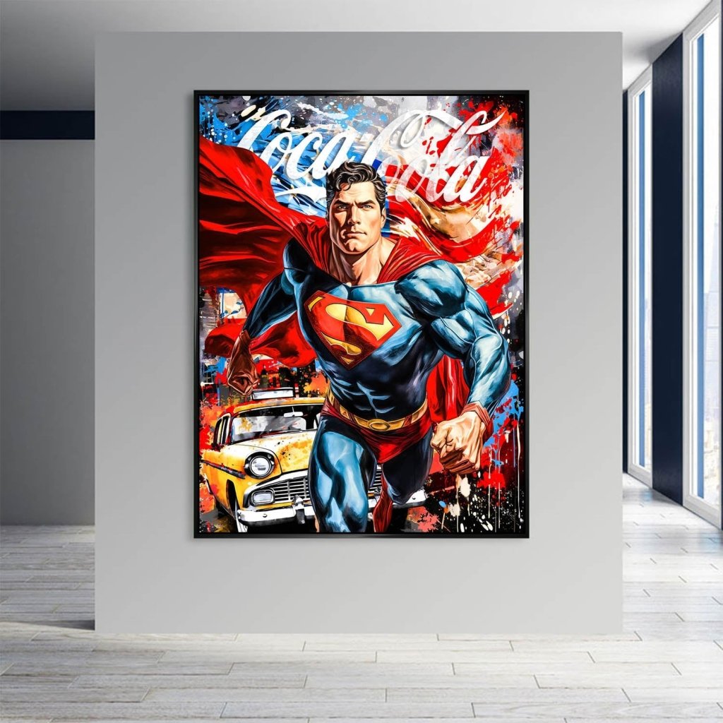 Pop Art Aludibond Bild Superman New York INGALERIE