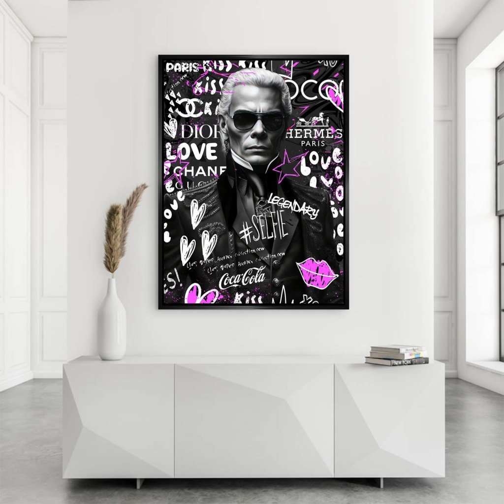 Karl Pop Art Style AluDibond Bild INGALERIE