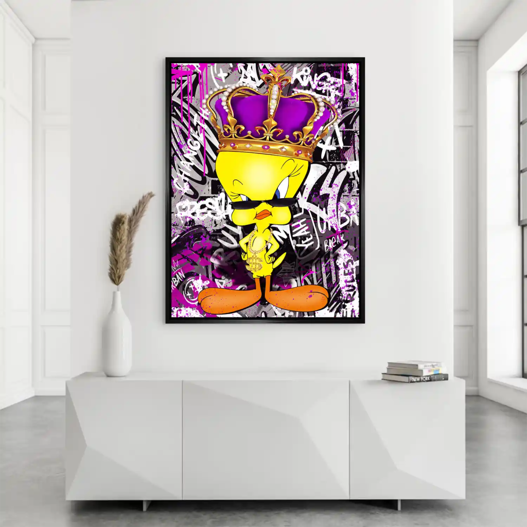 Pop Art Tweety King Aludibond Bild INGALERIE