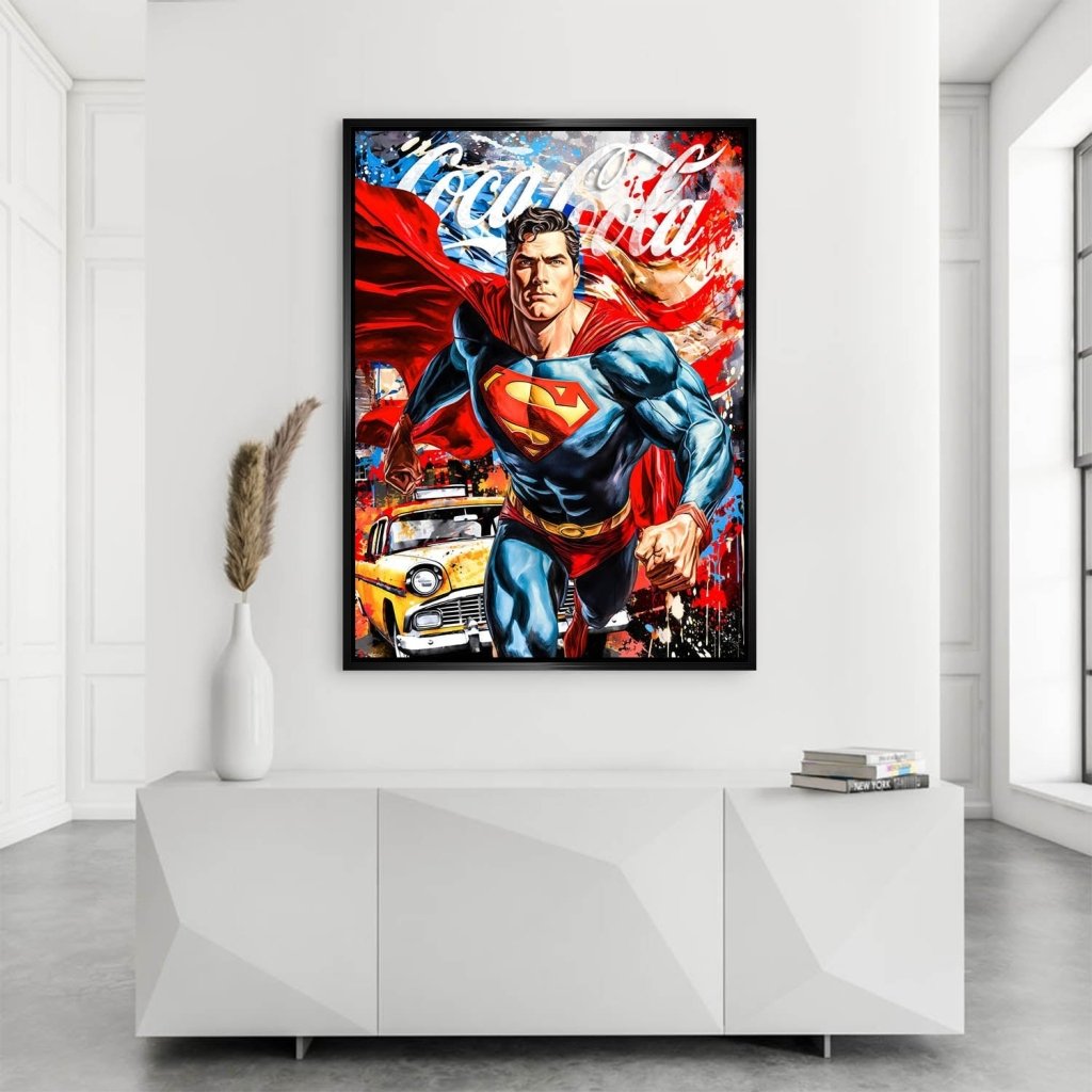 Pop Art Aludibond Bild Superman New York INGALERIE