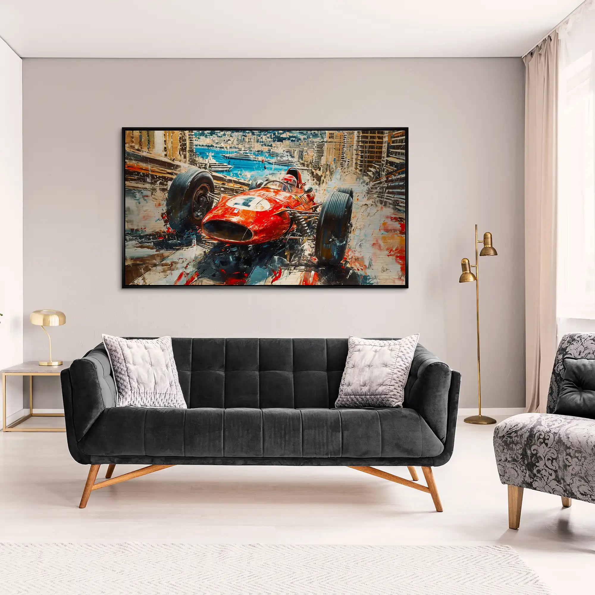 Monaco Formel 1 Retro Alu Gebürstet INGALERiE