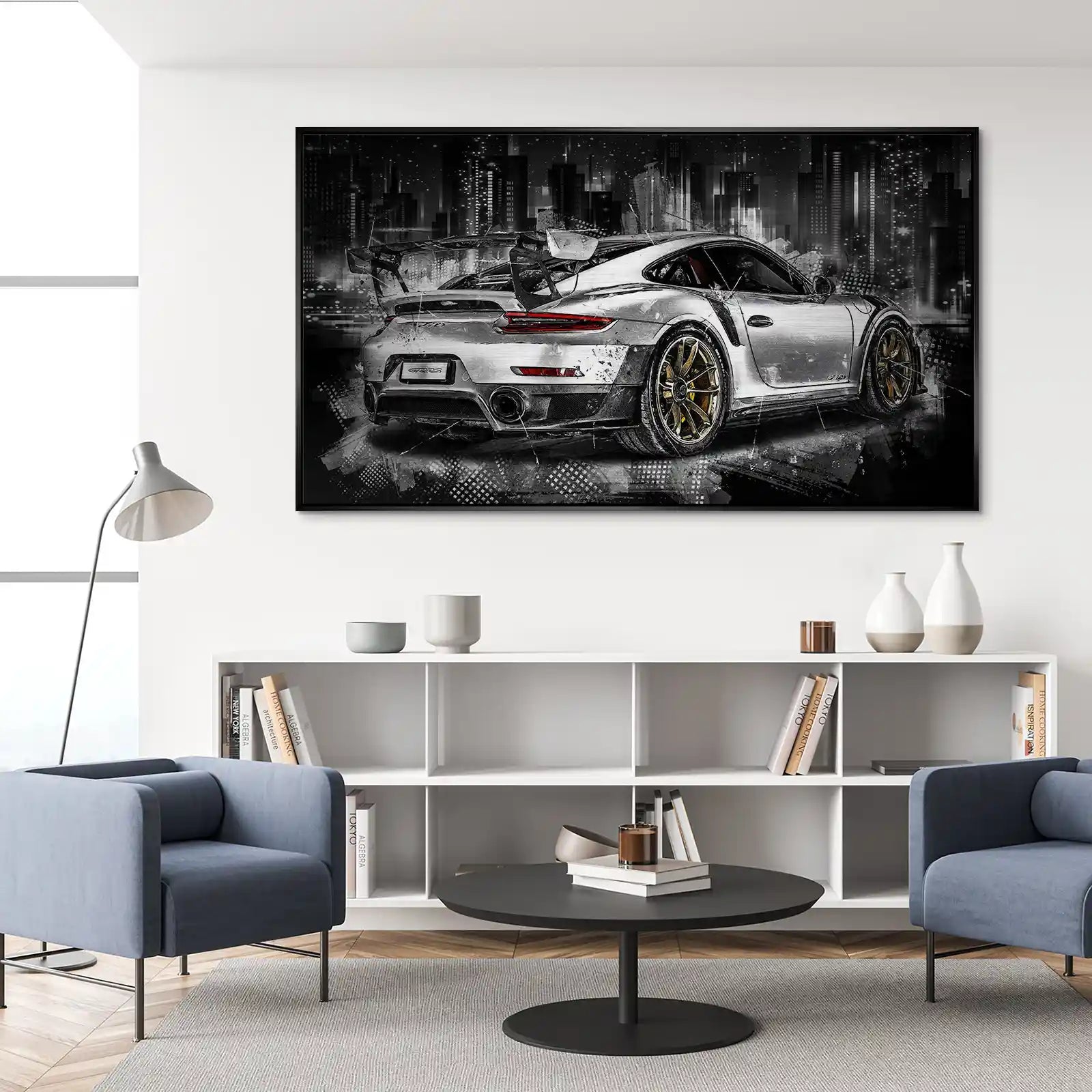 Porsche GT2 RS Abstrakt Alu Gebürstet INGALERIE