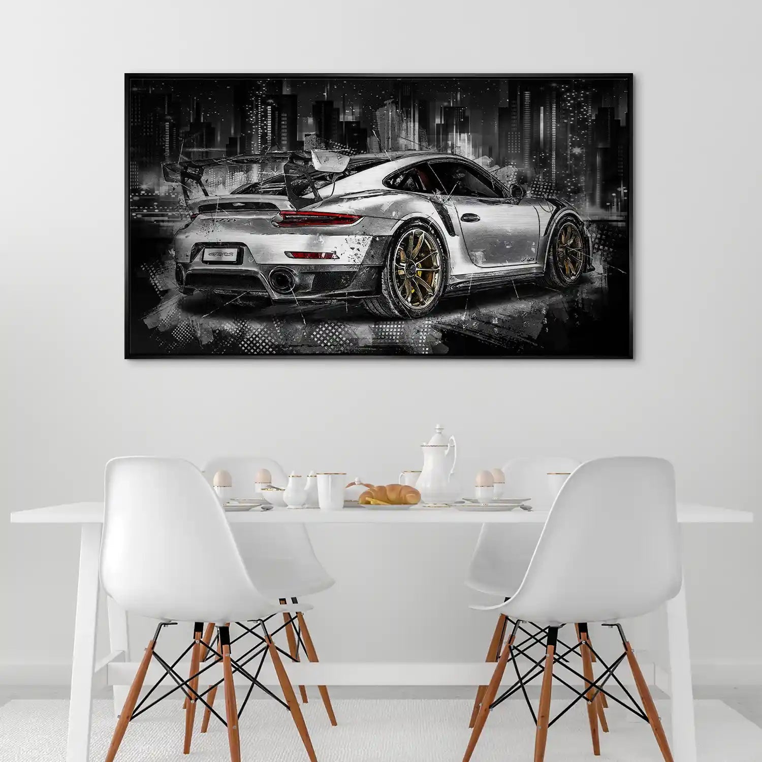 Porsche GT2 RS Abstrakt Alu Gebürstet INGALERIE