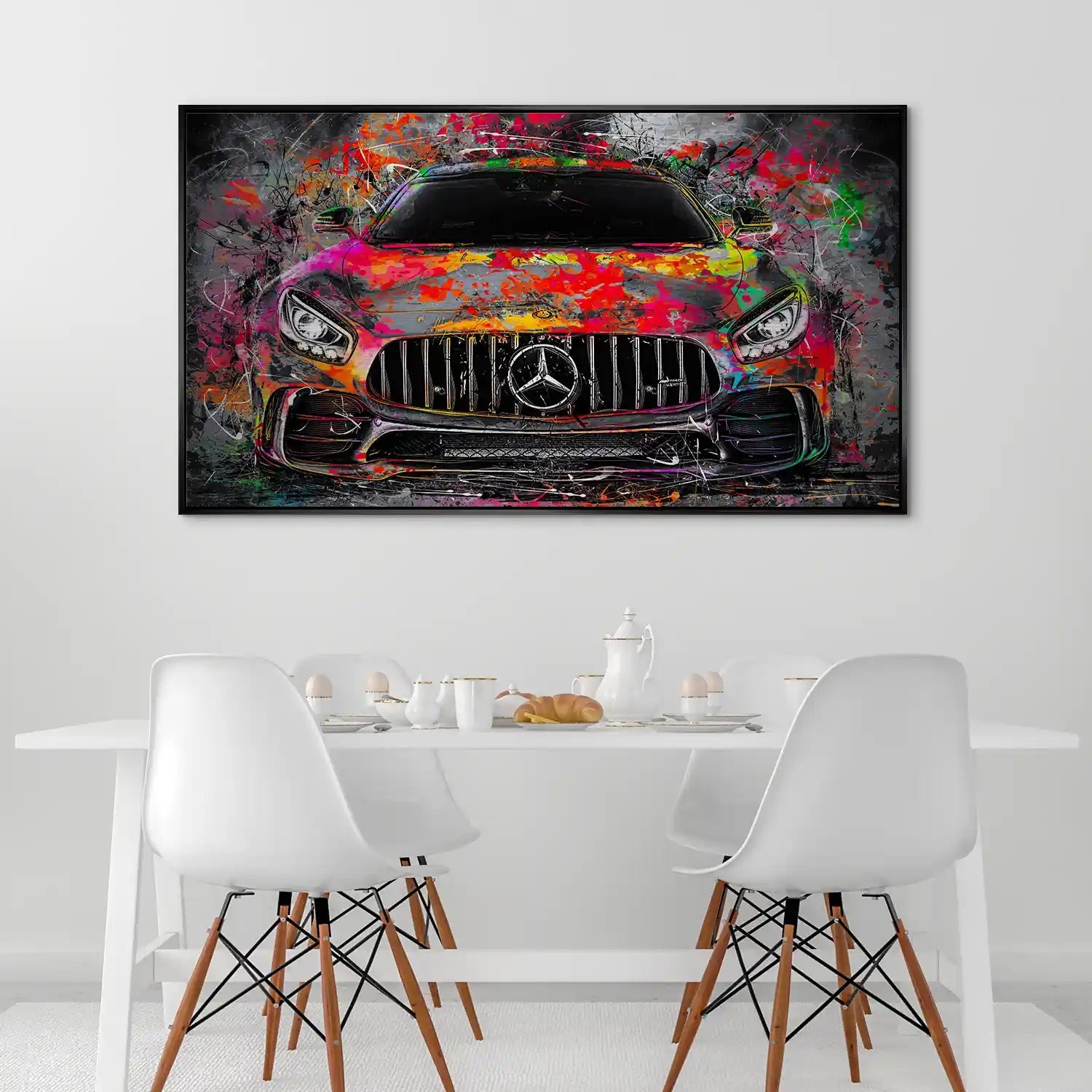 Mercedes AMG GT Pop Art Style Alu Gebürstet INGALERIE