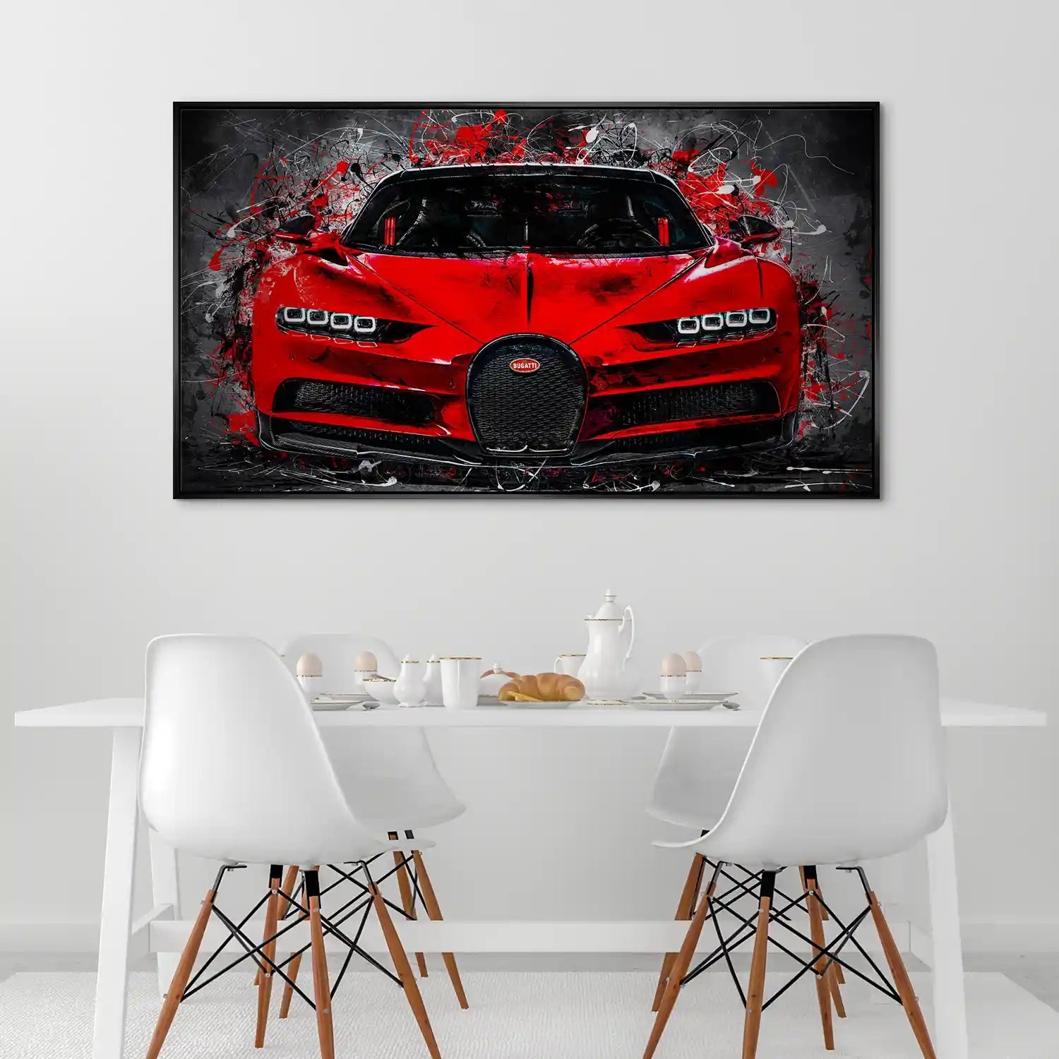 Bugatti Abstrakt Red Style Alu Gebürstet INGALERIE