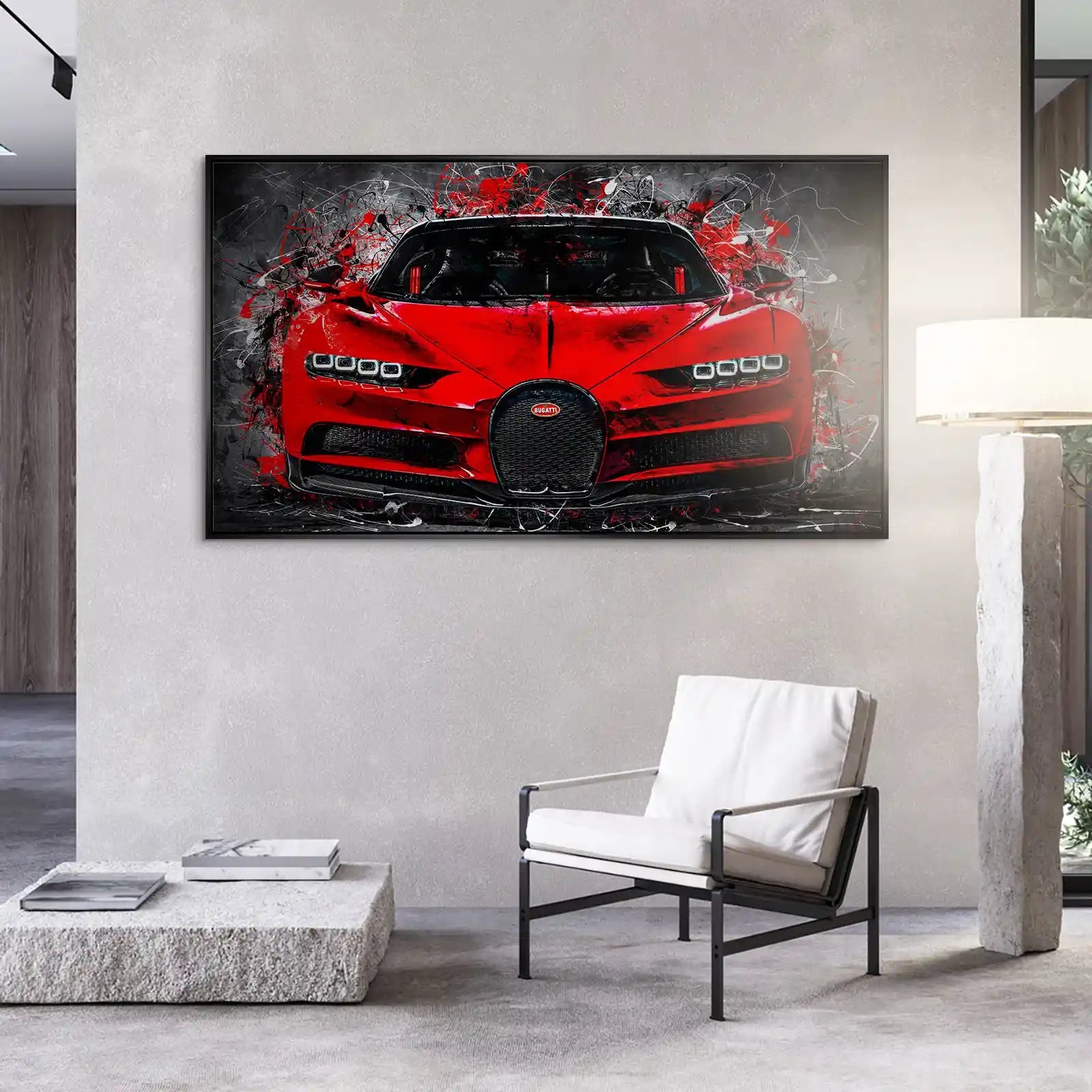 Bugatti Abstrakt Red Style Alu Gebürstet INGALERIE