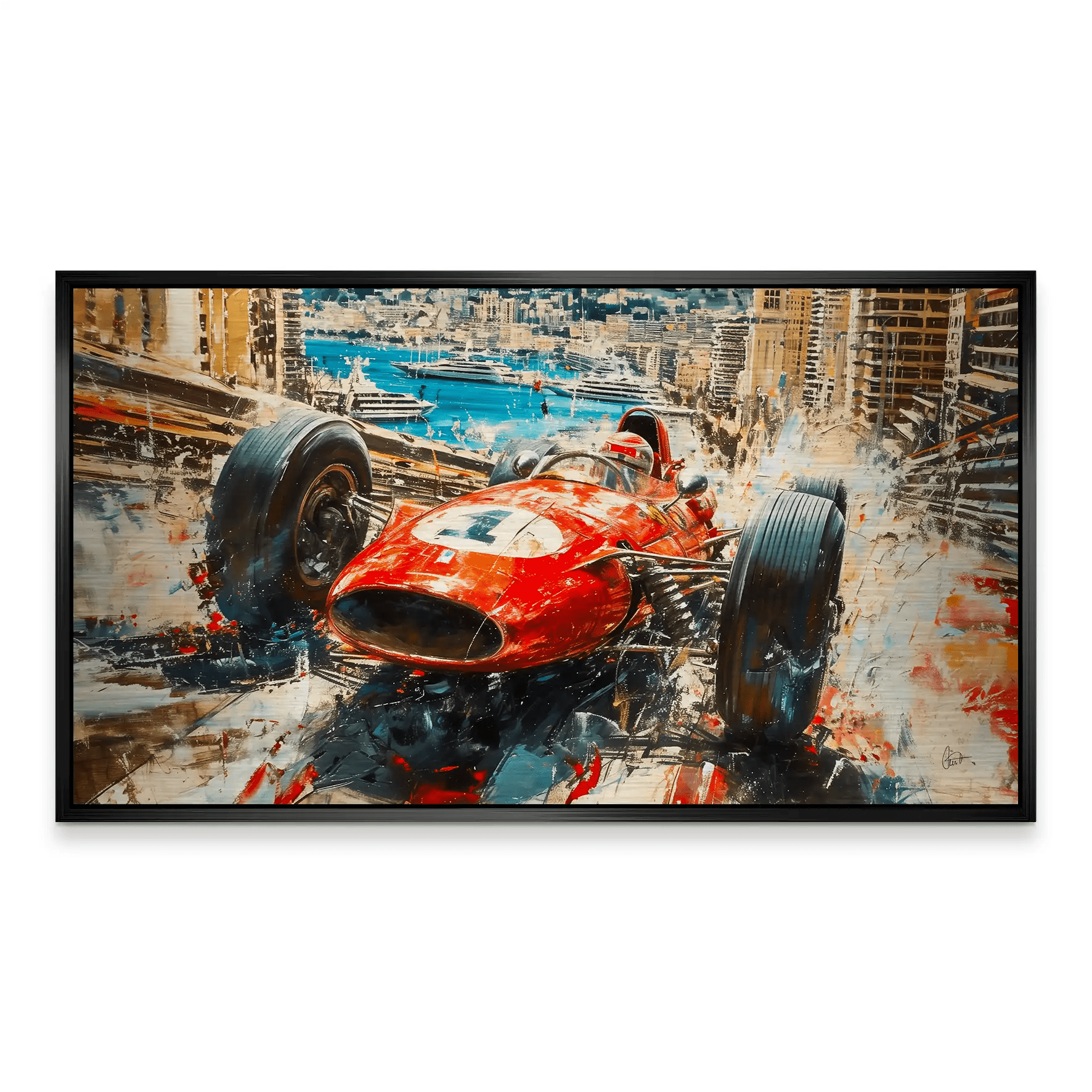 Monaco Formel 1 Retro Alu Gebürstet INGALERiE