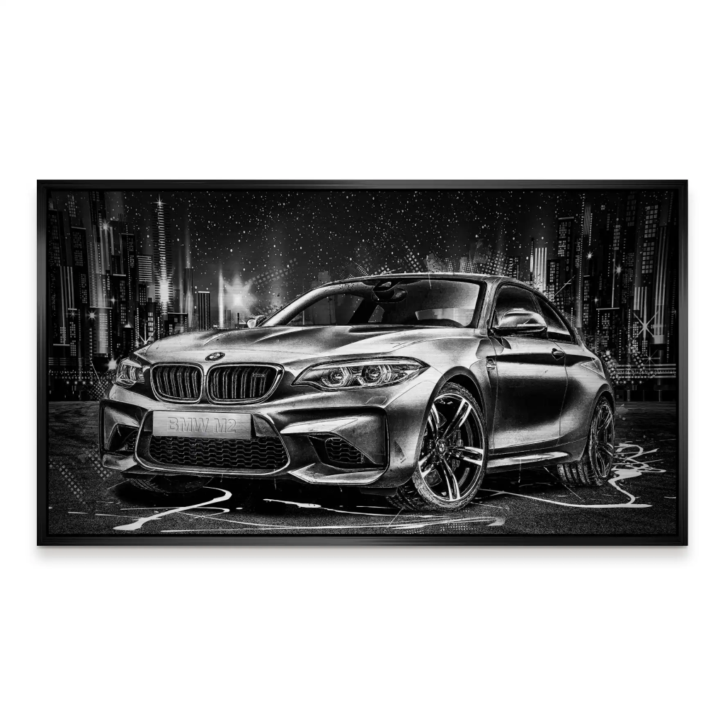 BMW M2 Black Style Alu Gebürstet INGALERIE