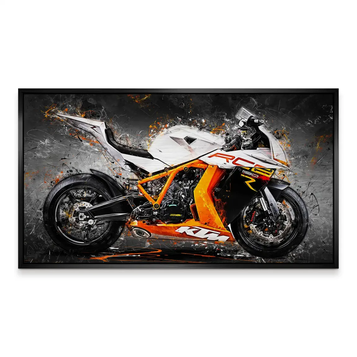 KTM RC8 Abstrakt Alu Gebürstet