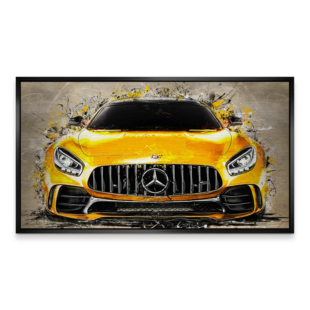 Mercedes AMG GT Retro Style Style Alu Gebürstet INGALERIE