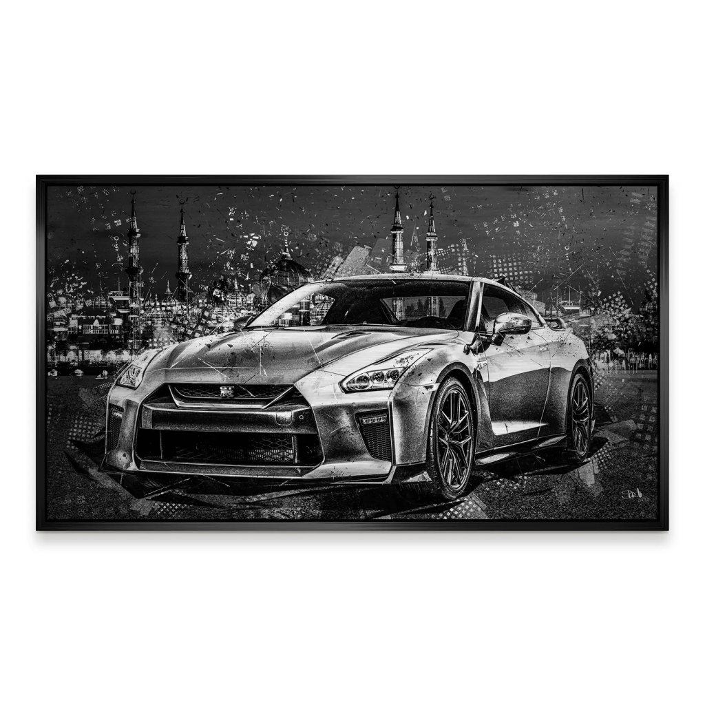 Nissan GT-R Abstrakt Style Alu Gebürstet INGALERIE