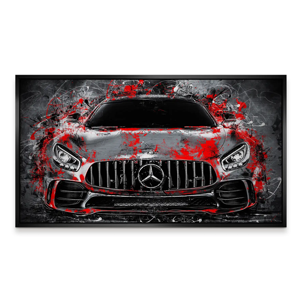 Mercedes AMG GT Abstrakt Style Alu Gebürstet Bild INGALERIE