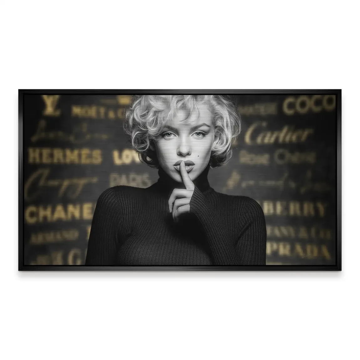 Marilyn Monroe Secret Glamour Alu Gebürstet