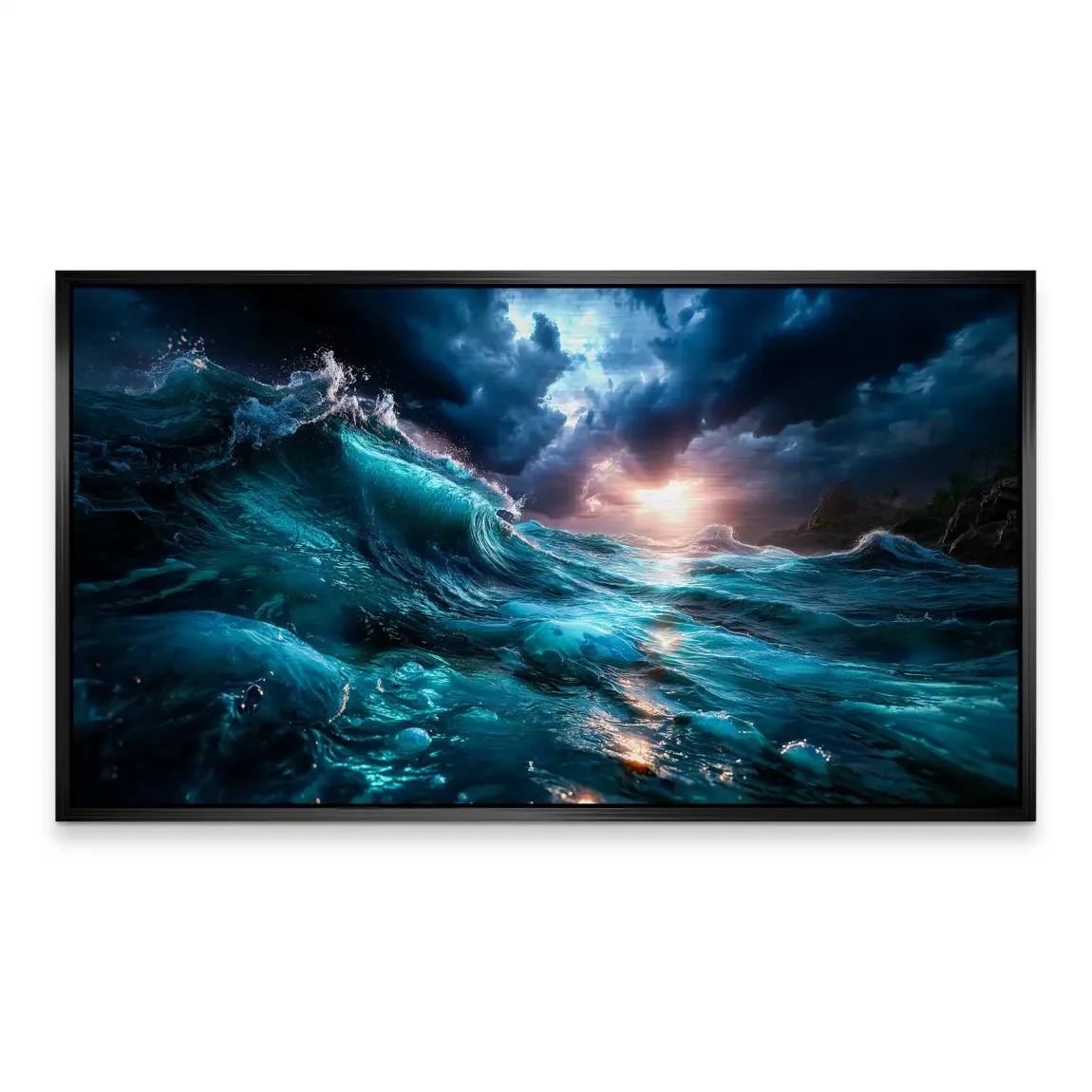 Wildes Meer Alu Gebürstet