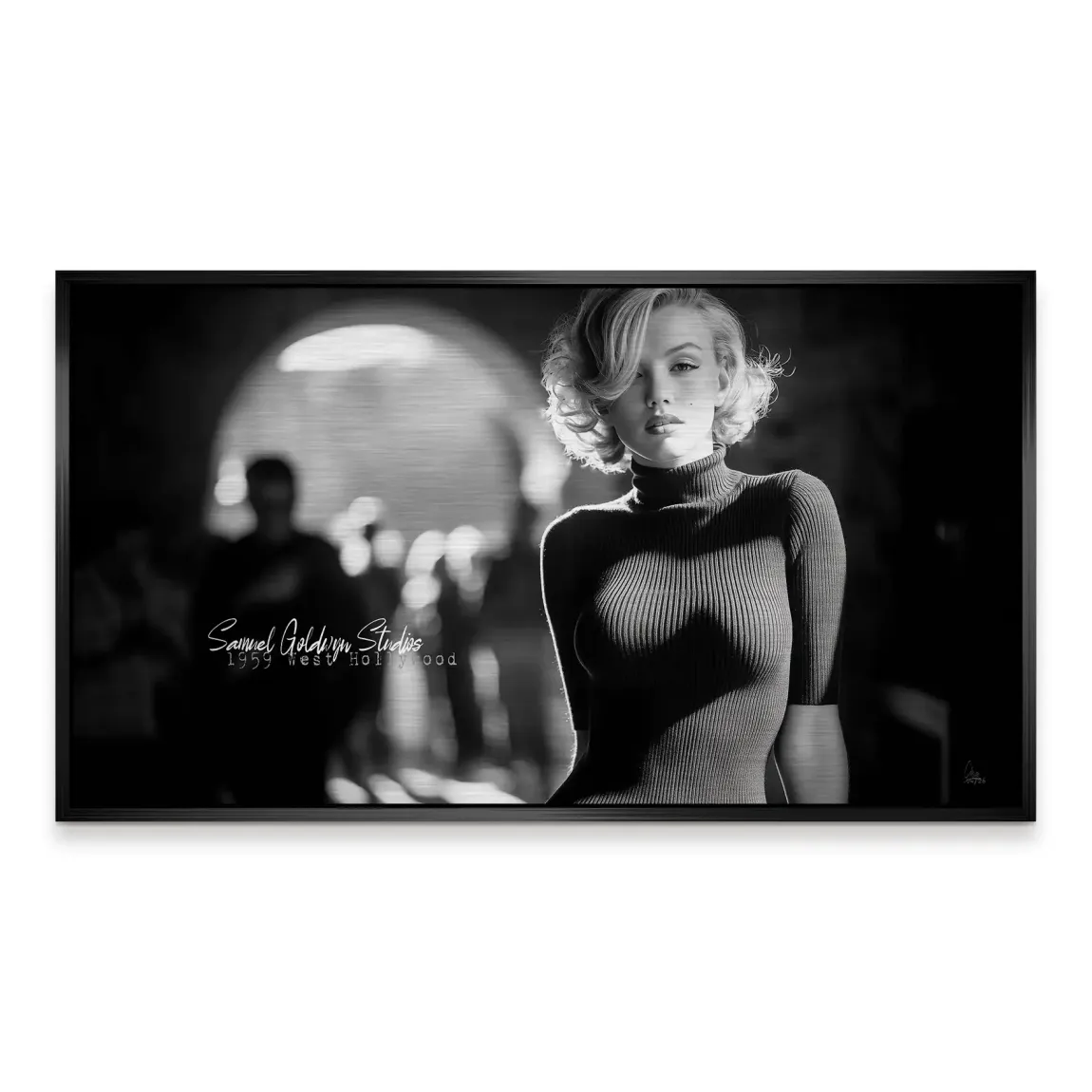Marilyn Monroe Studio Aluminiumbild gebürstet