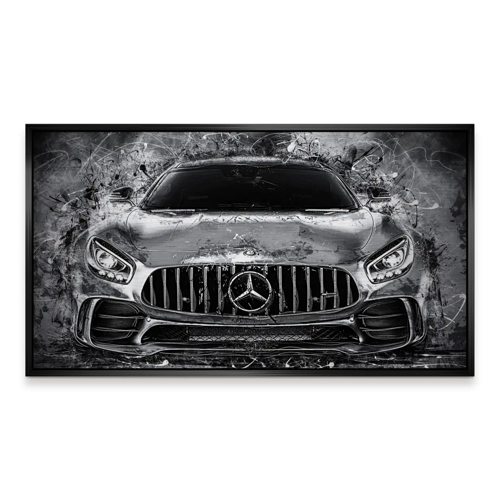 Mercedes AMG GT Silver Style Alu Gebürstet Bild INGALERIE