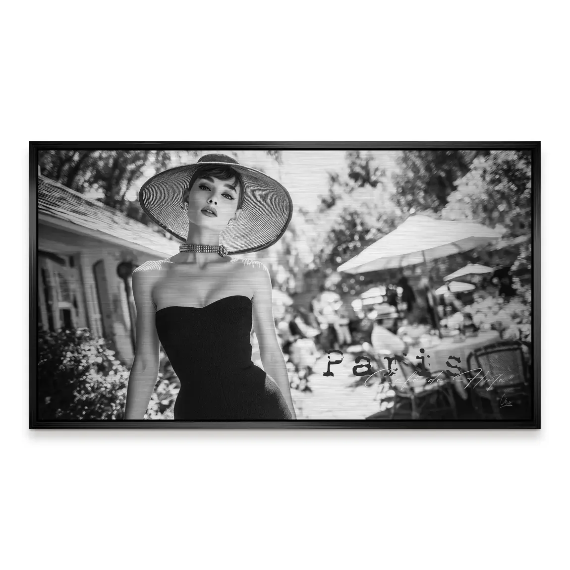 Audrey Hepburn Summer Style Alu Gebürstet