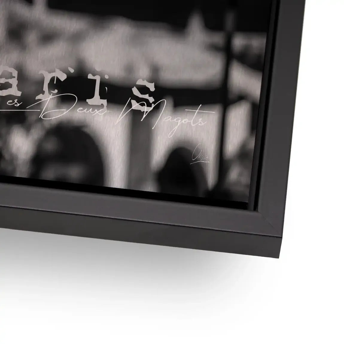 Audrey Hepburn Paris Cafe Alu Gebürstet