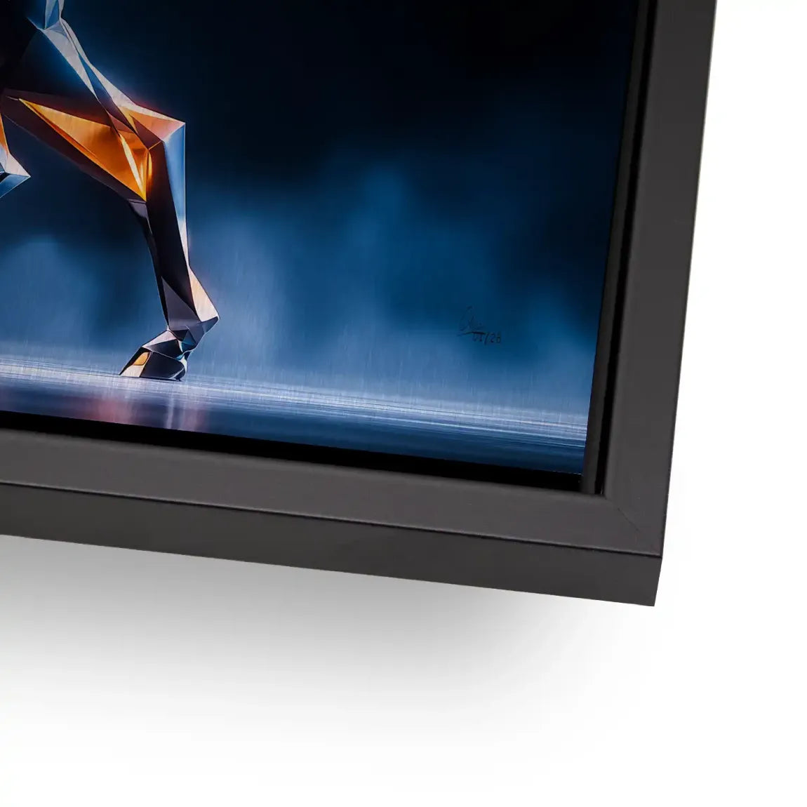 Kristall Hirsch Alu Gebürstet