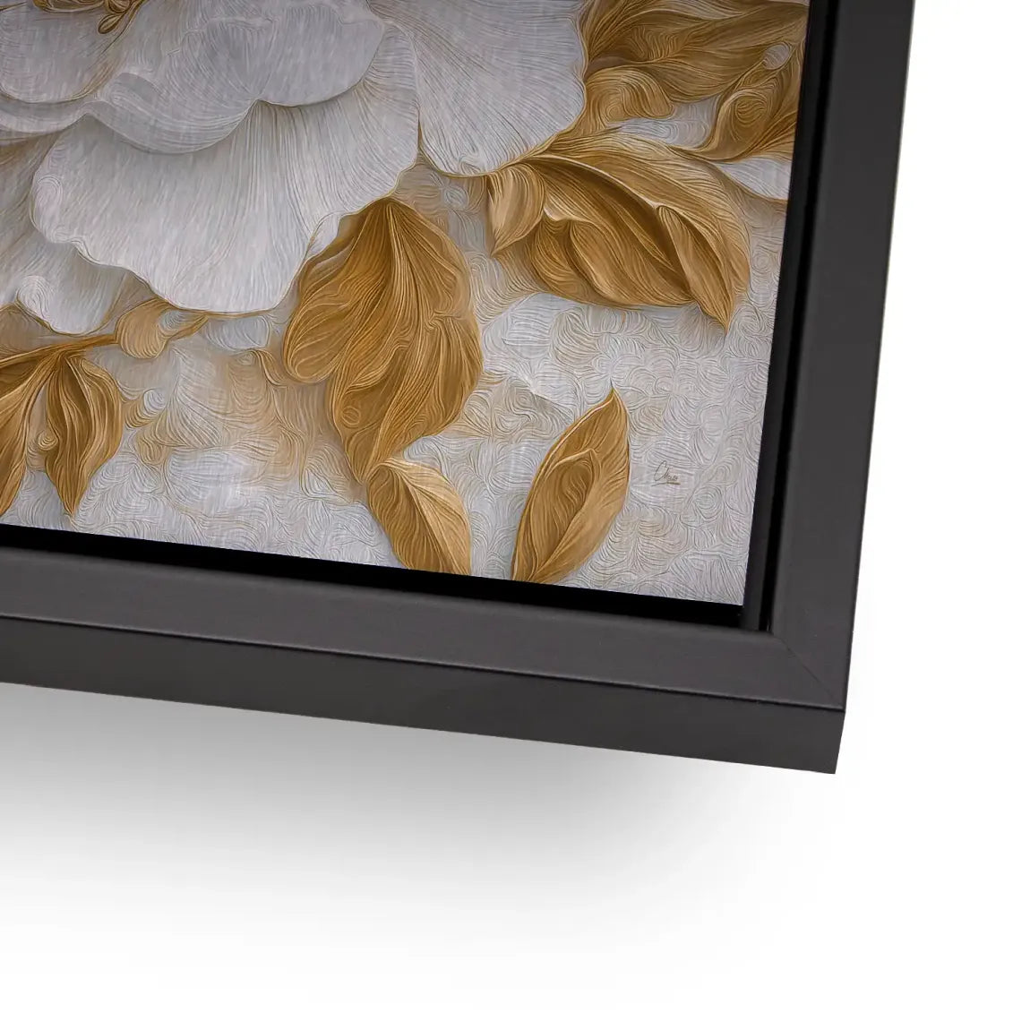 White Gold Rose Art Alu Gebürstet