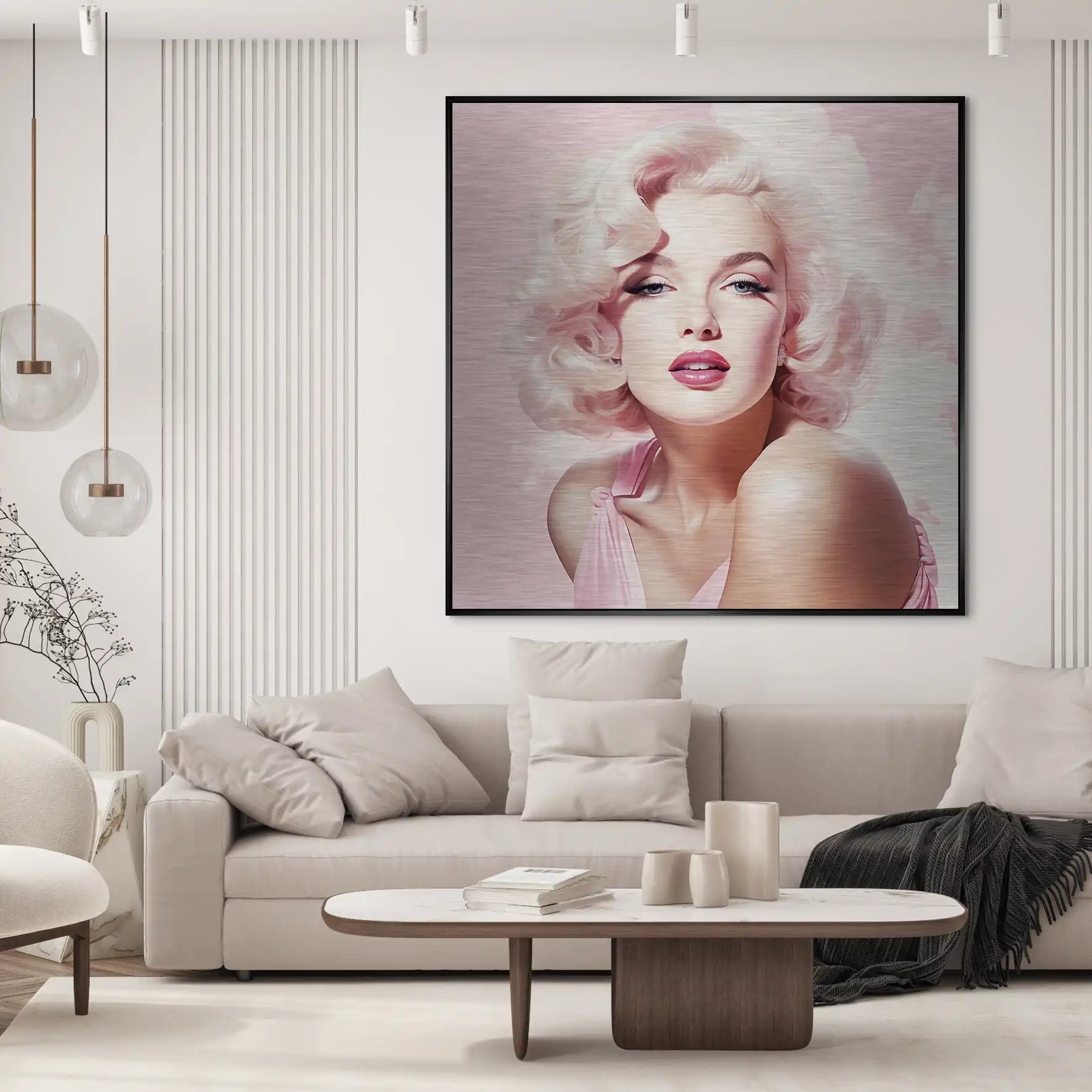 Pink Marilyn Alu Gebürstet INGALERIE