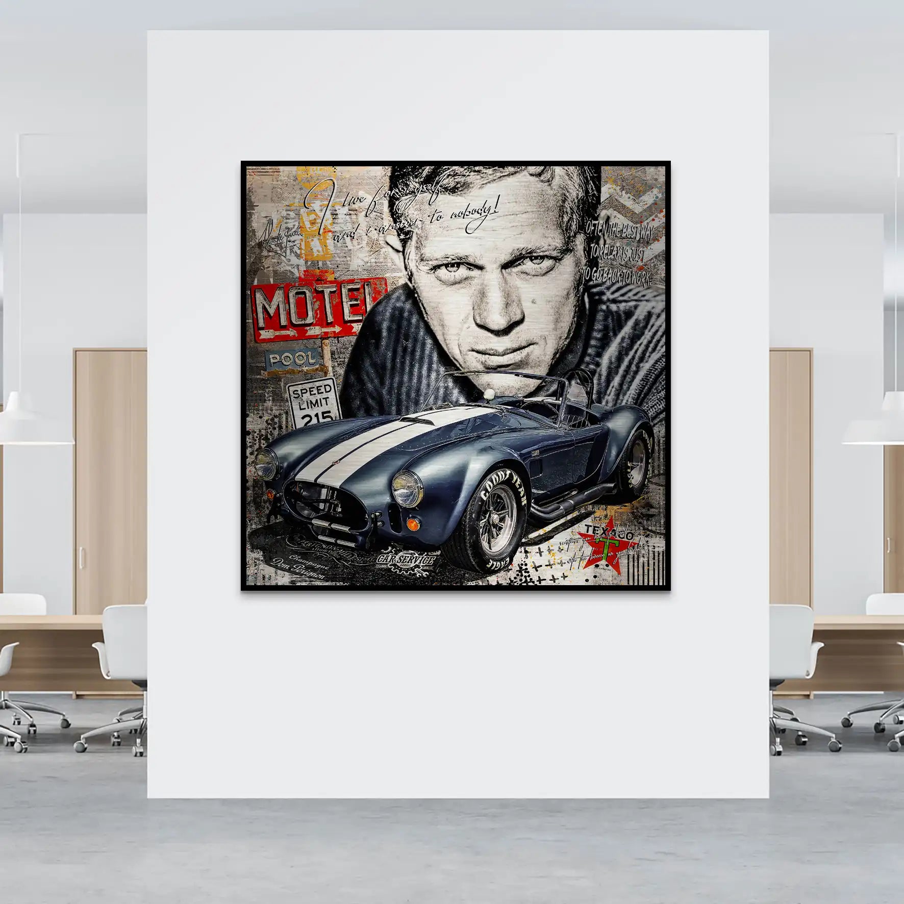 Steve AC Cobra Pop Art Alu Gebürstet INGALERIE