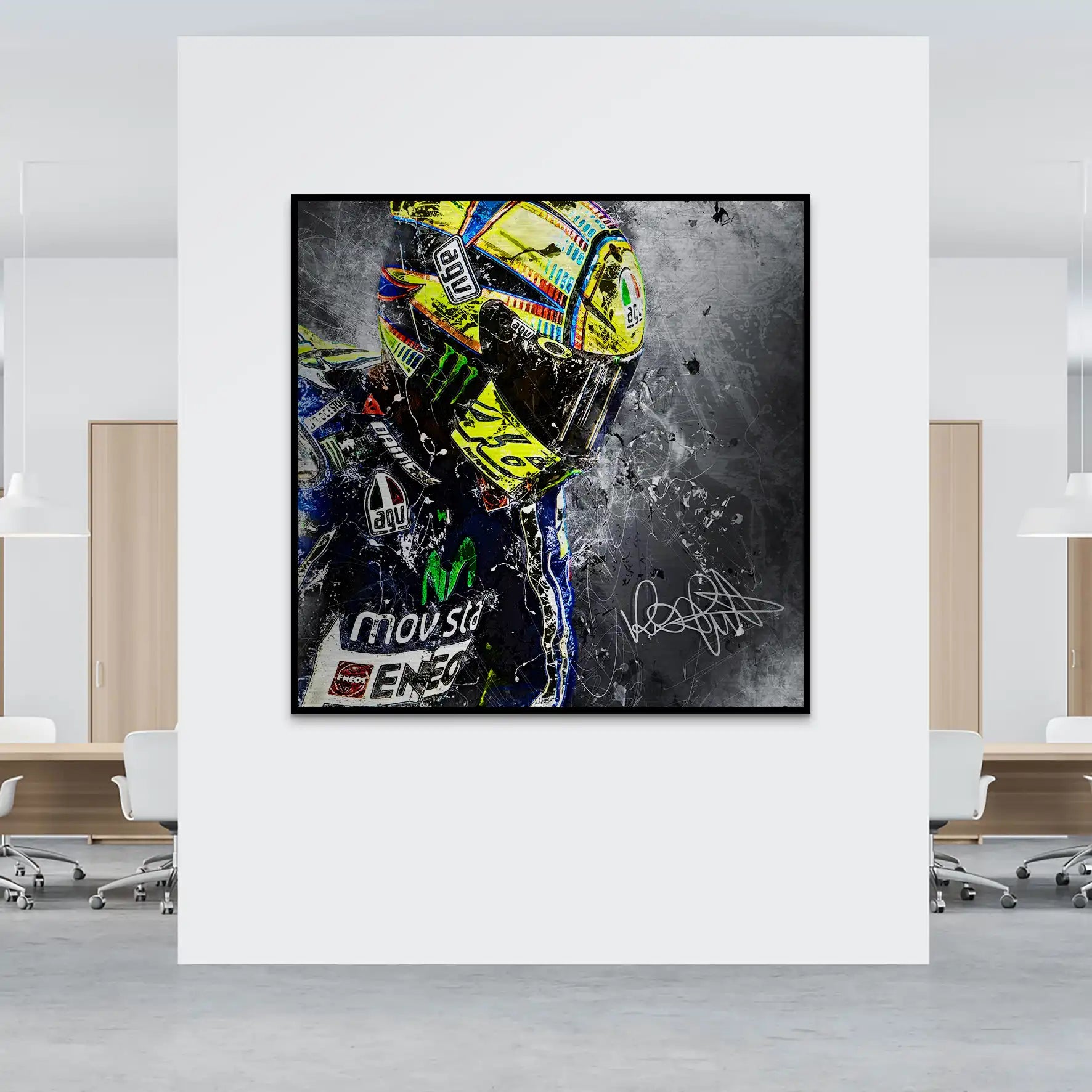 Rossi Abstrakt Style Alu Gebürstet INGALERIE