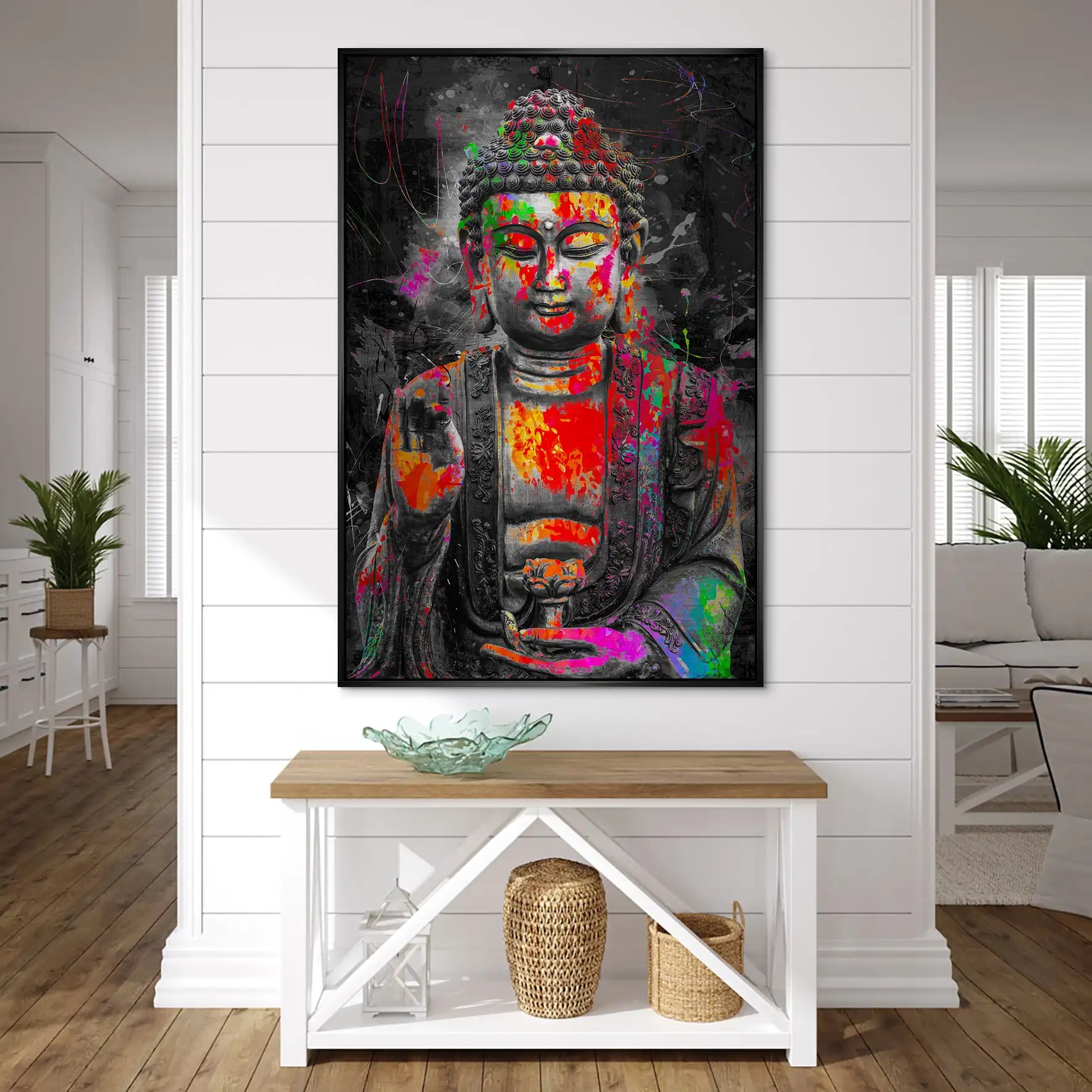 Buddha Pop Art AluDibond Gebürstet INGALERIE