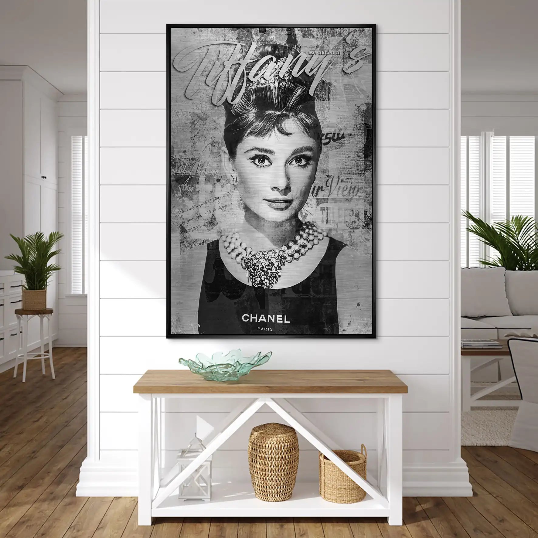 Audrey Tiffany Black Art AluDibond Gebürstet INGALERIE