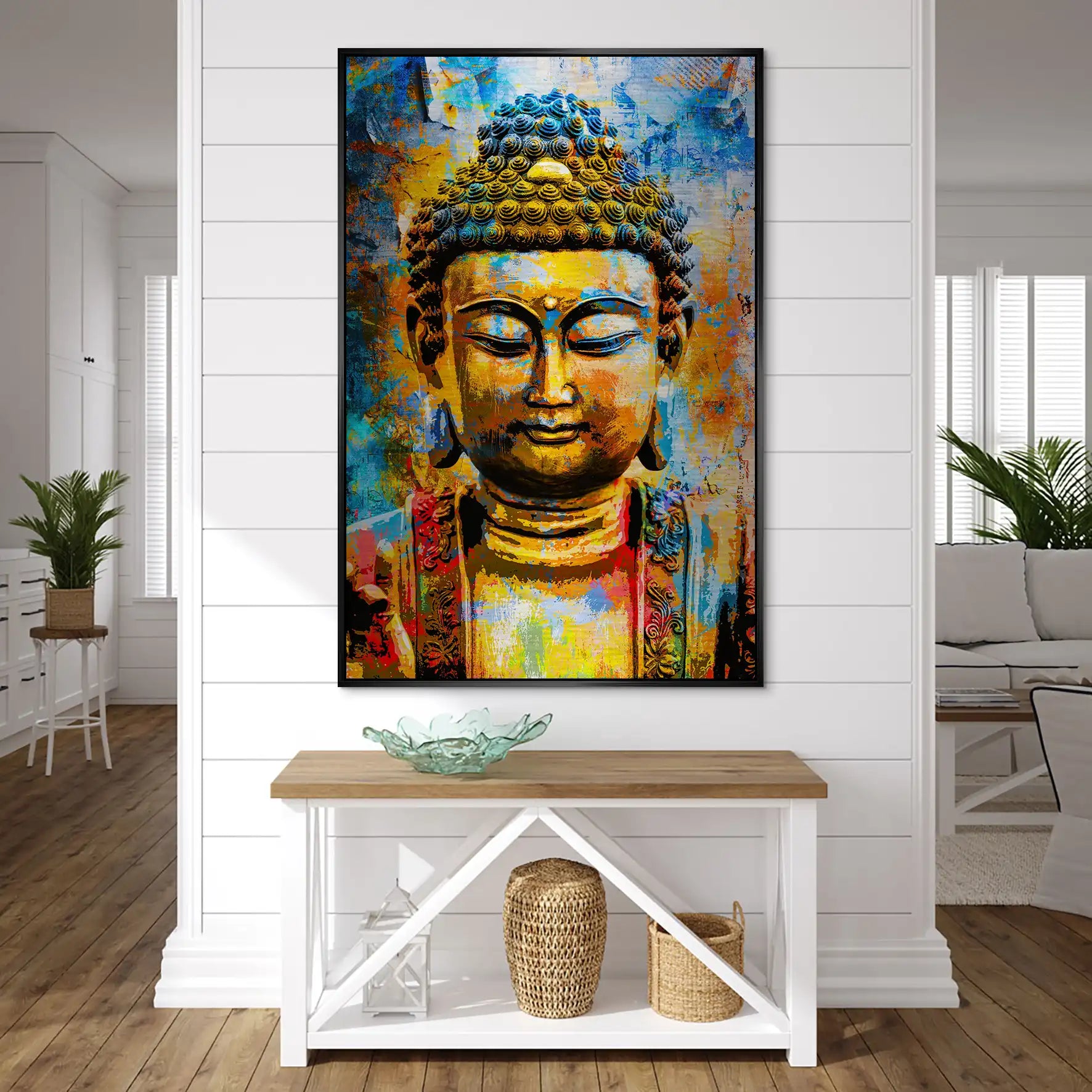 Buddha Color Style AluDibond Gebürstet INGALERIE