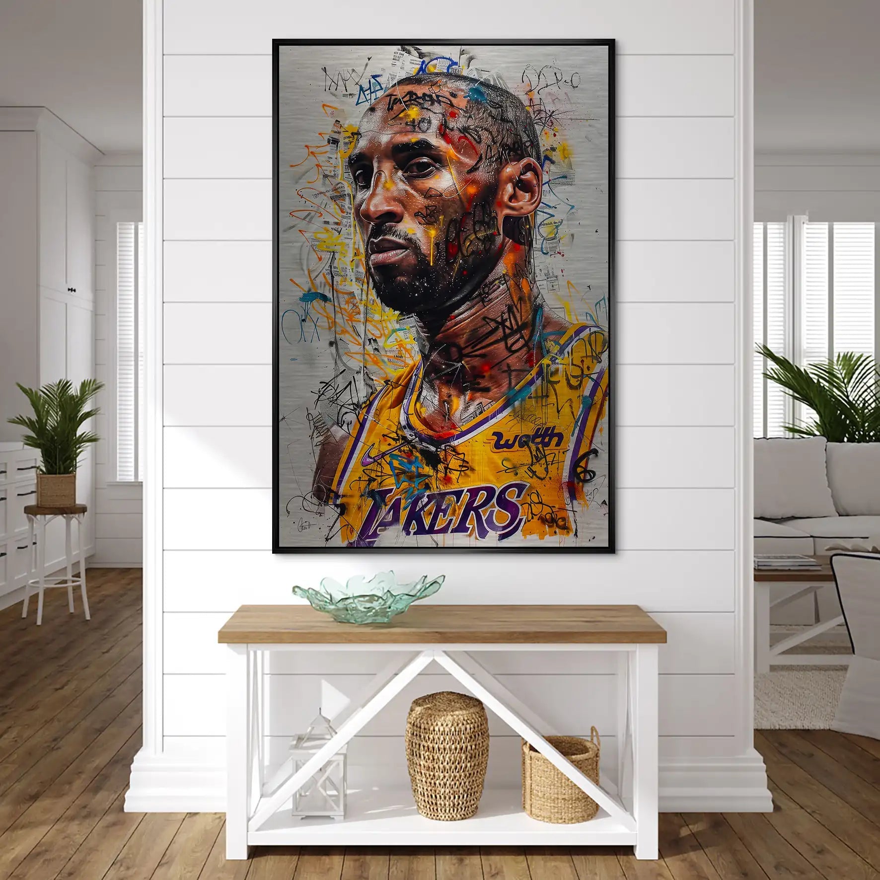 Kobe Basketball Street Art AluDibond Gebürstet INGALERIE