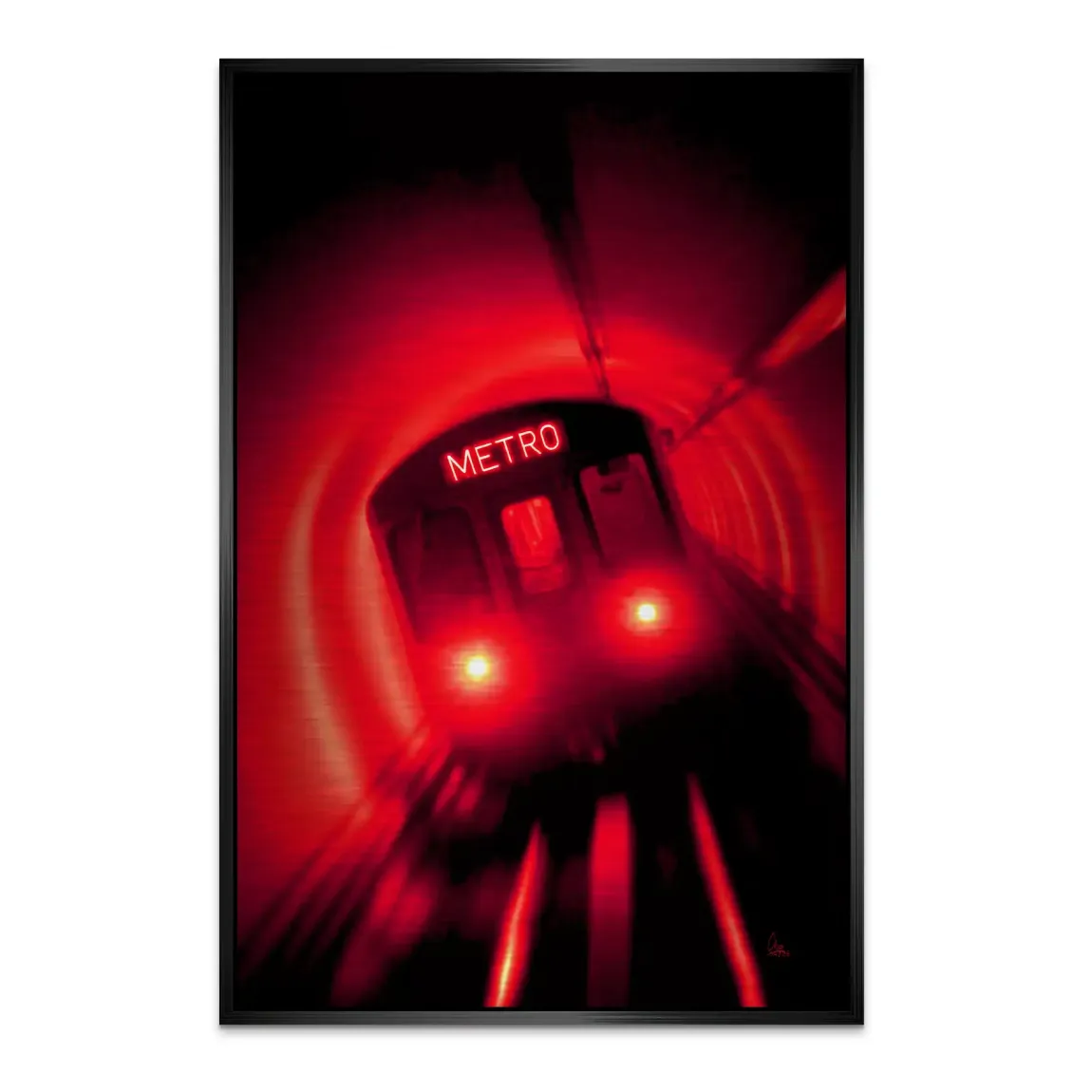 Metro Art Aluminiumbild gebürstet