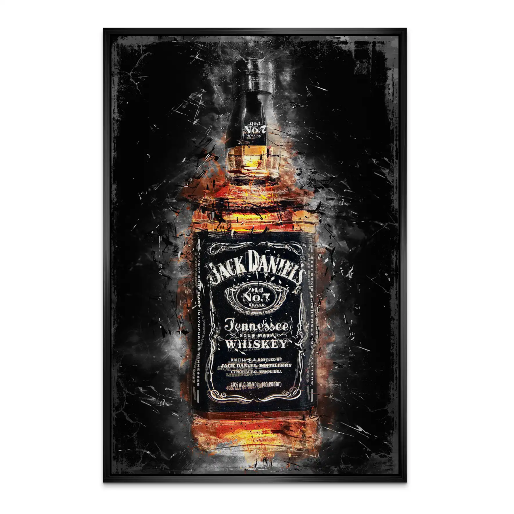 Jack Whisky Abstrakt AluDibond Gebürstet INGALERIE