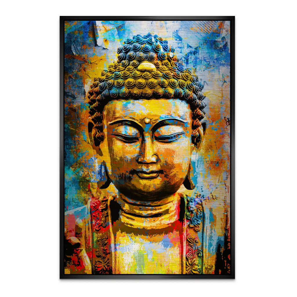 Buddha Color Style AluDibond Gebürstet INGALERIE