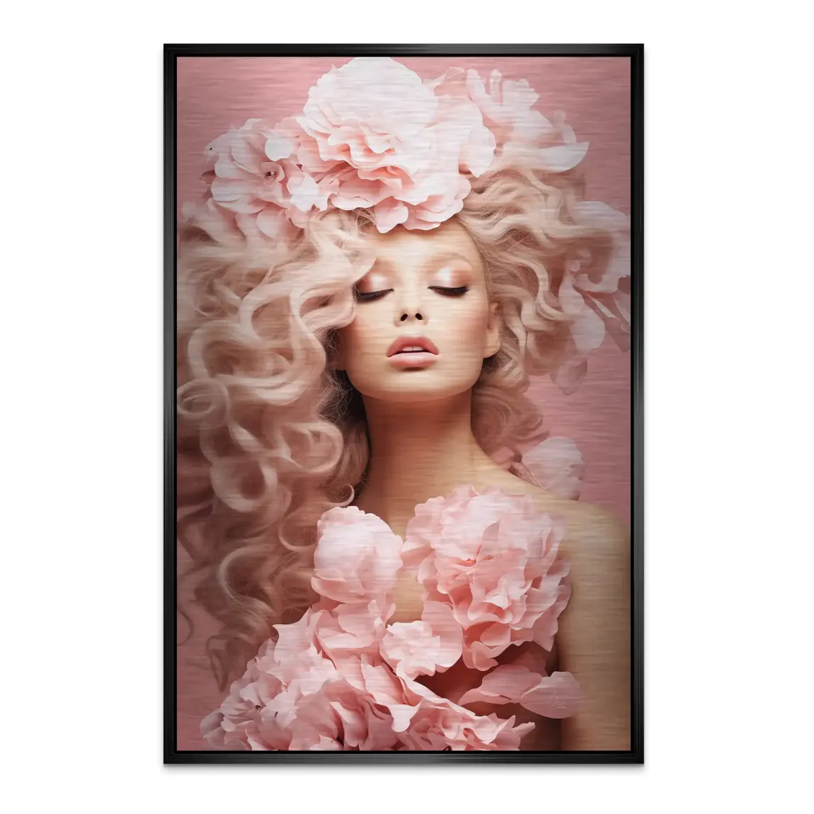 Rose Couture Alu Dibond Bild gebürstet