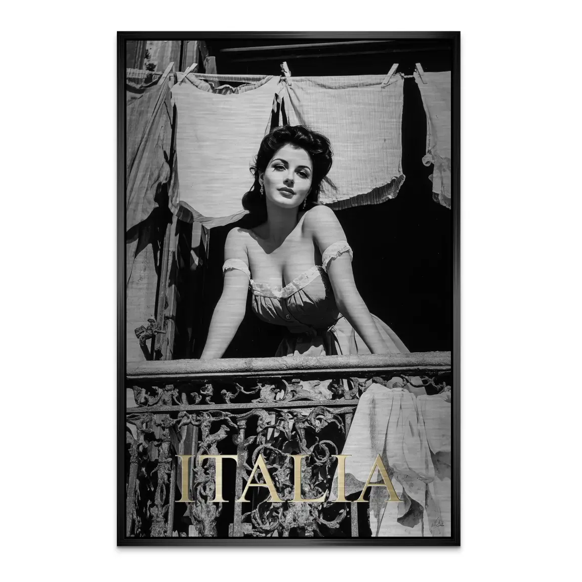 Bella Donna Noir Alu Dibond Bild gebürstet