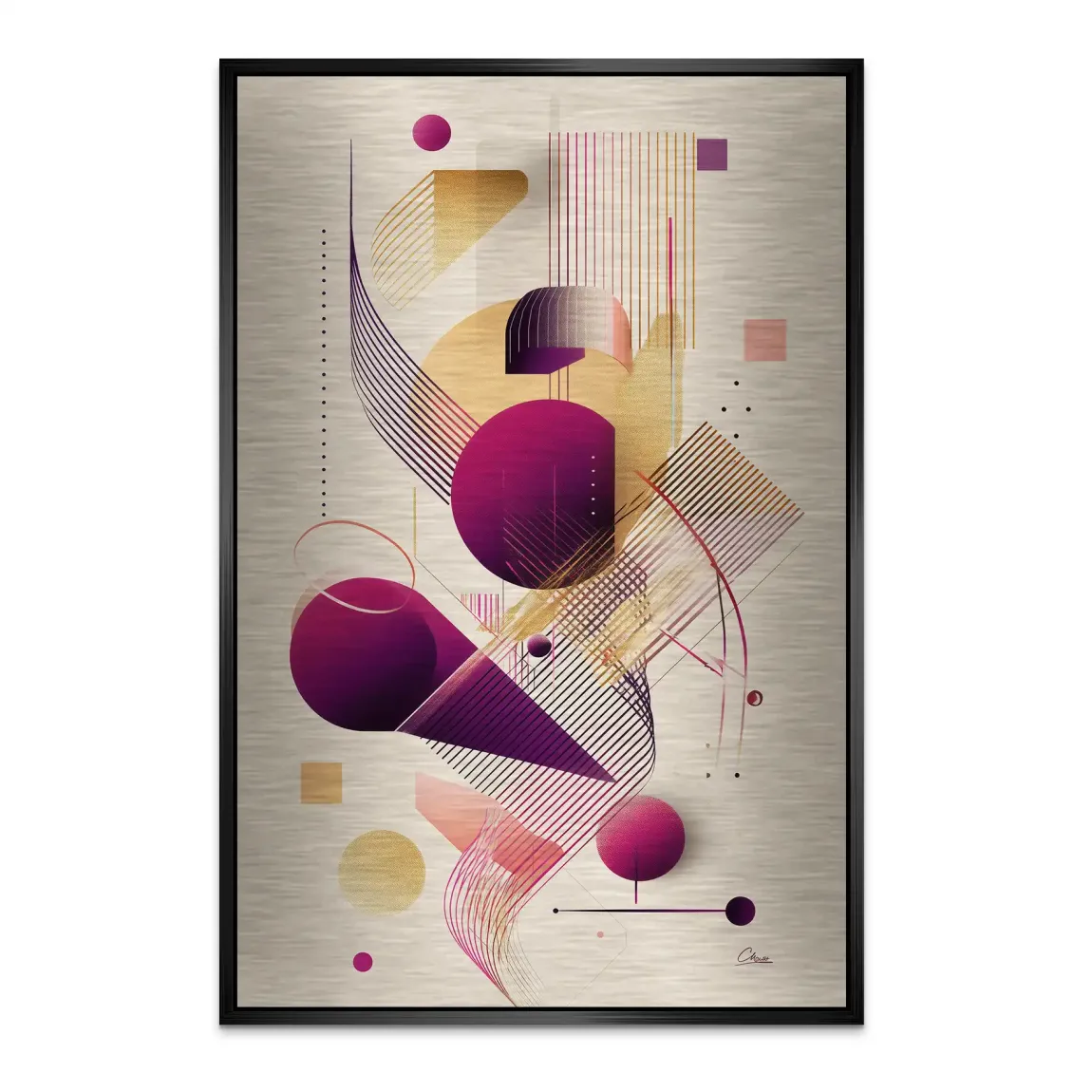 Velour Spectrum Harmony Alu Dibond Bild gebürstet INGALERIE