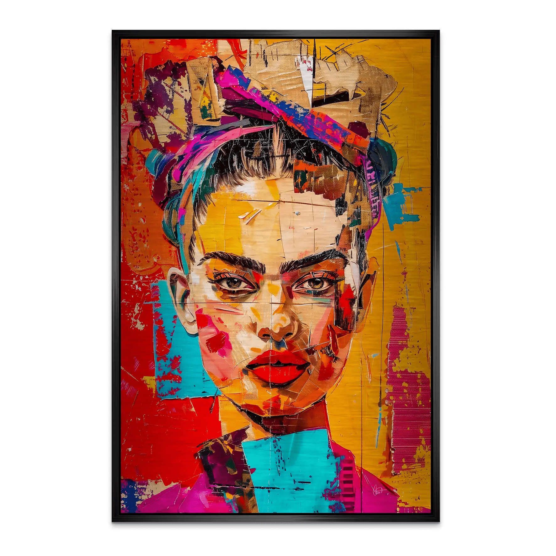 Frida Street Art Style AluDibond Gebürstet INGALERIE