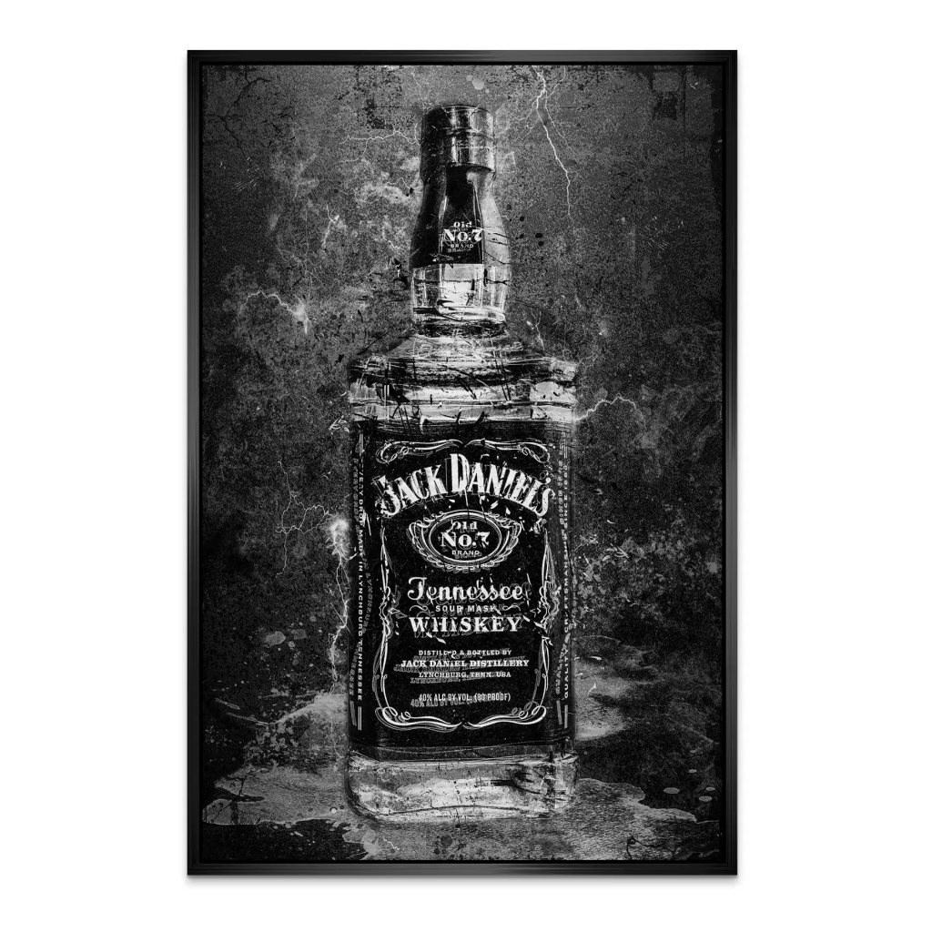 Jack Whisky Black Style AluDibond Gebürstet INGALERIE