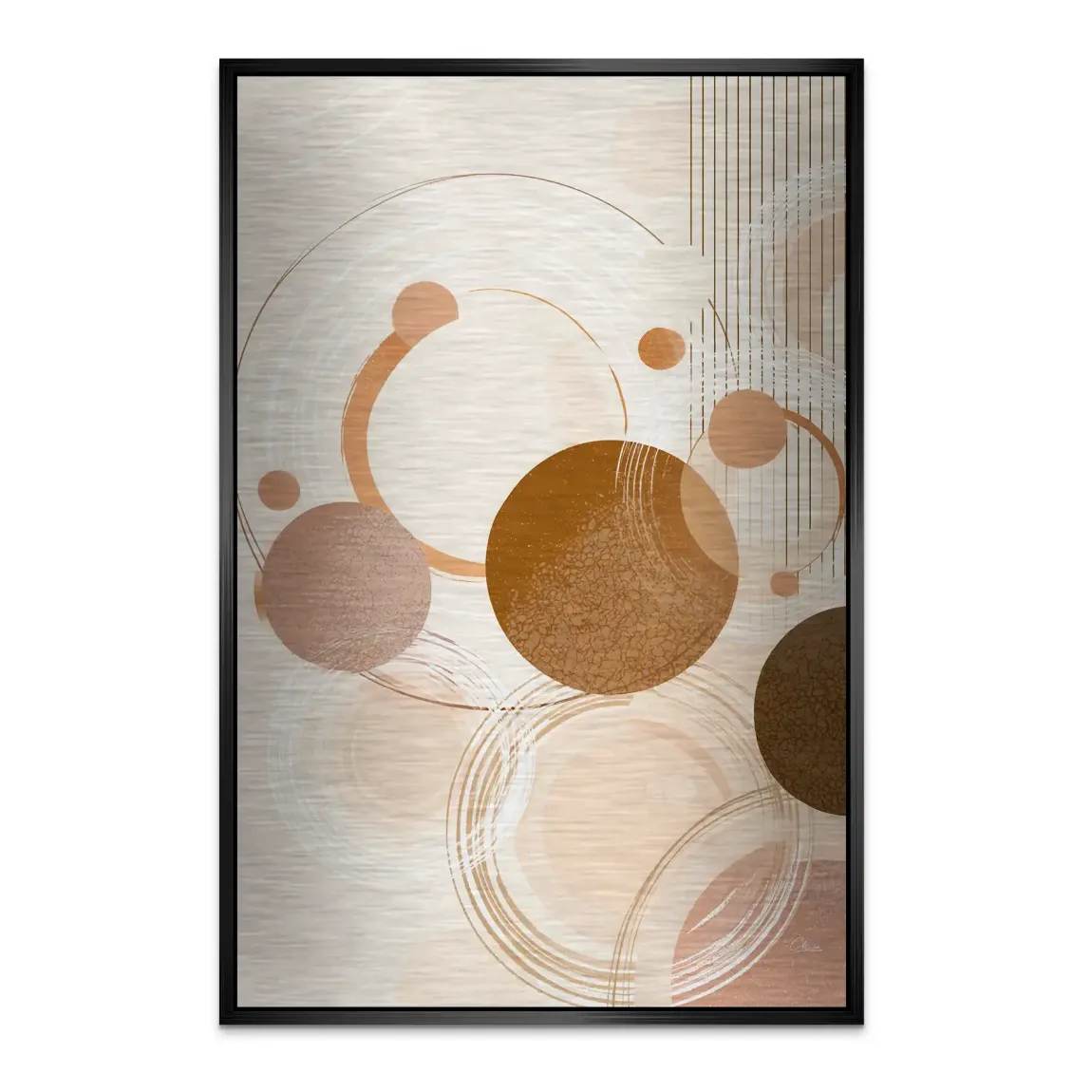 Circles of Timeless Alu Dibond Bild gebürstet INGALERIE