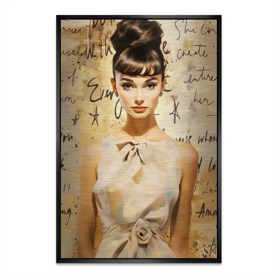 Audrey Hepburn Modern Art AluDibond Gebürstet INGALERIE